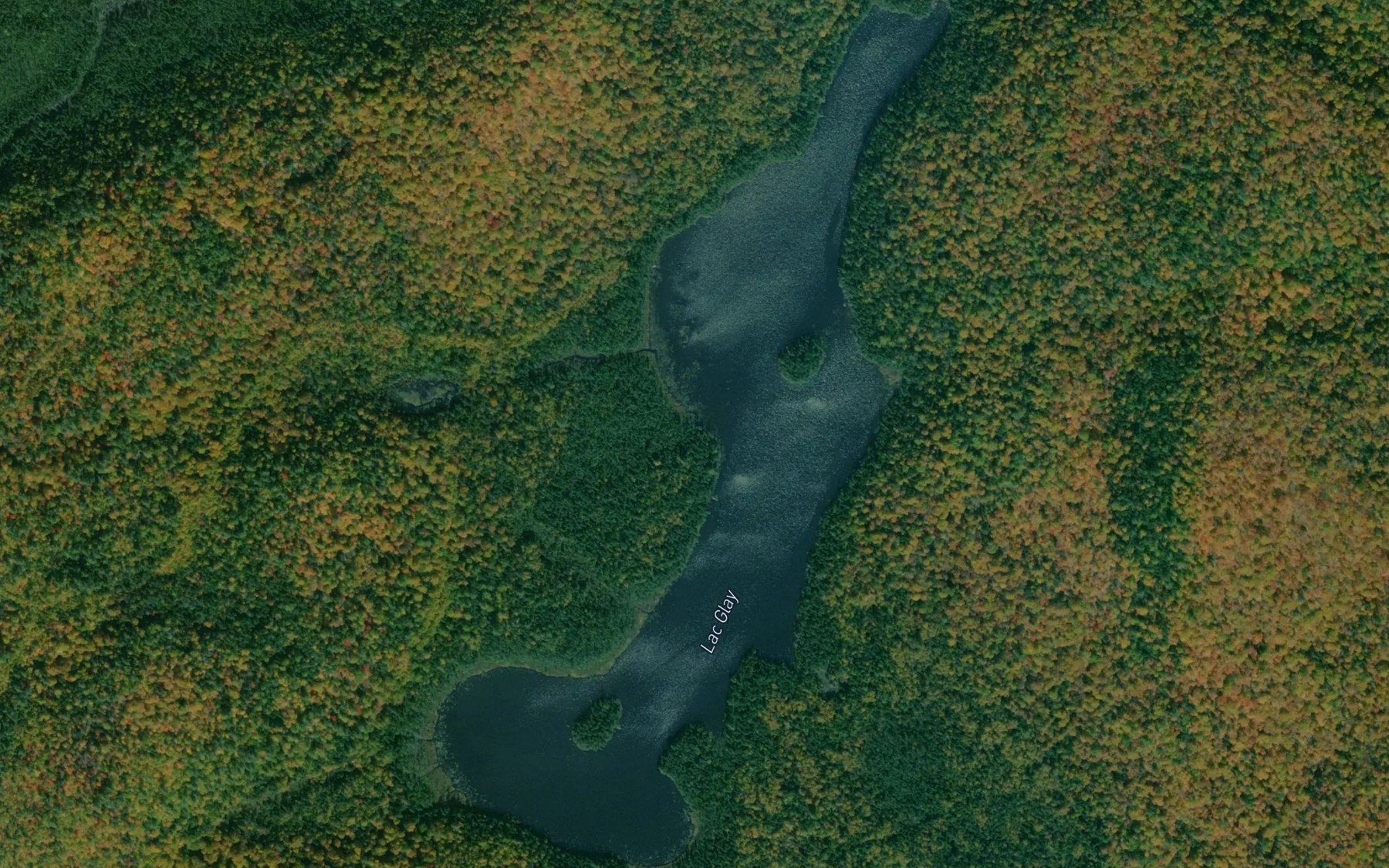 Satellite map of the Lac Glay