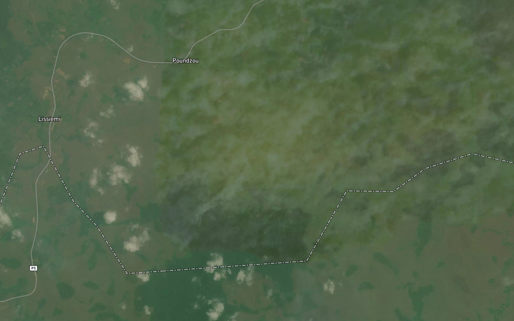 Satellite map of the Younga