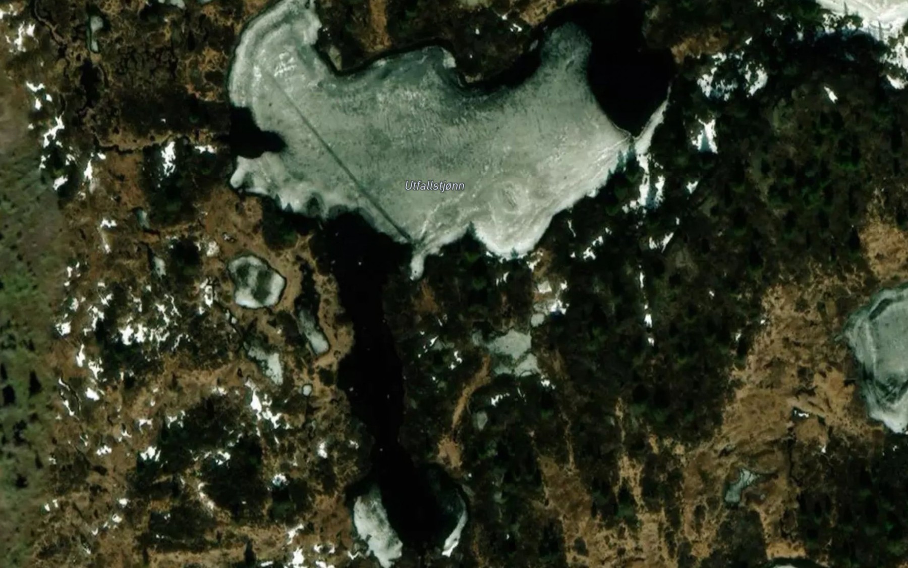 Satellite map of the Utfallstjonn