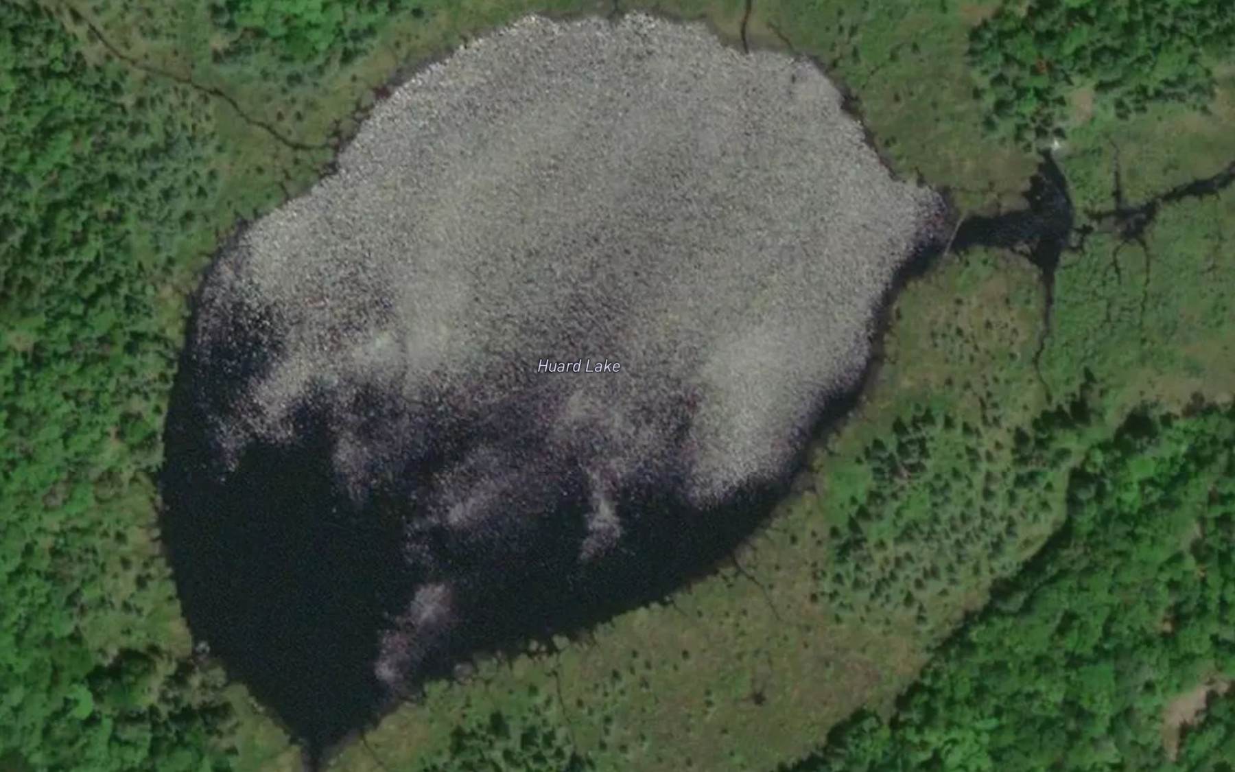 Satellite map of the Huard Lake