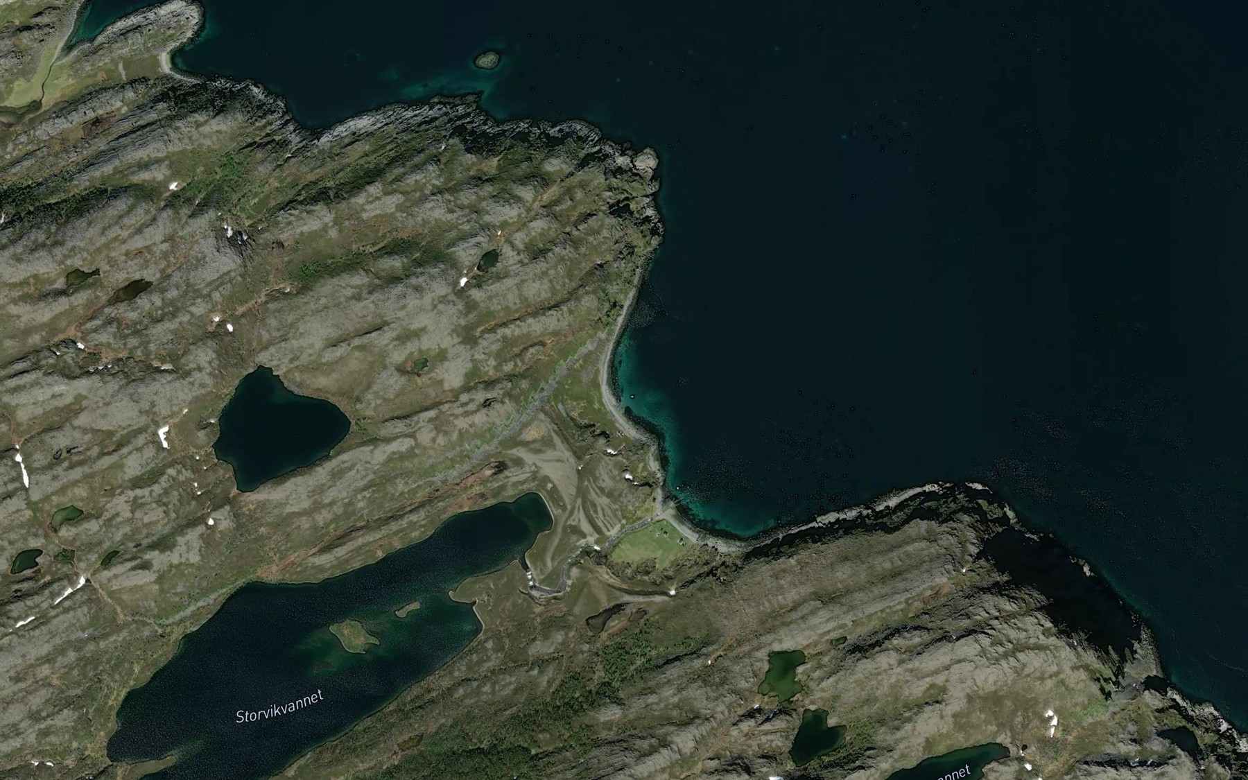 Satellite map of the Storvika
