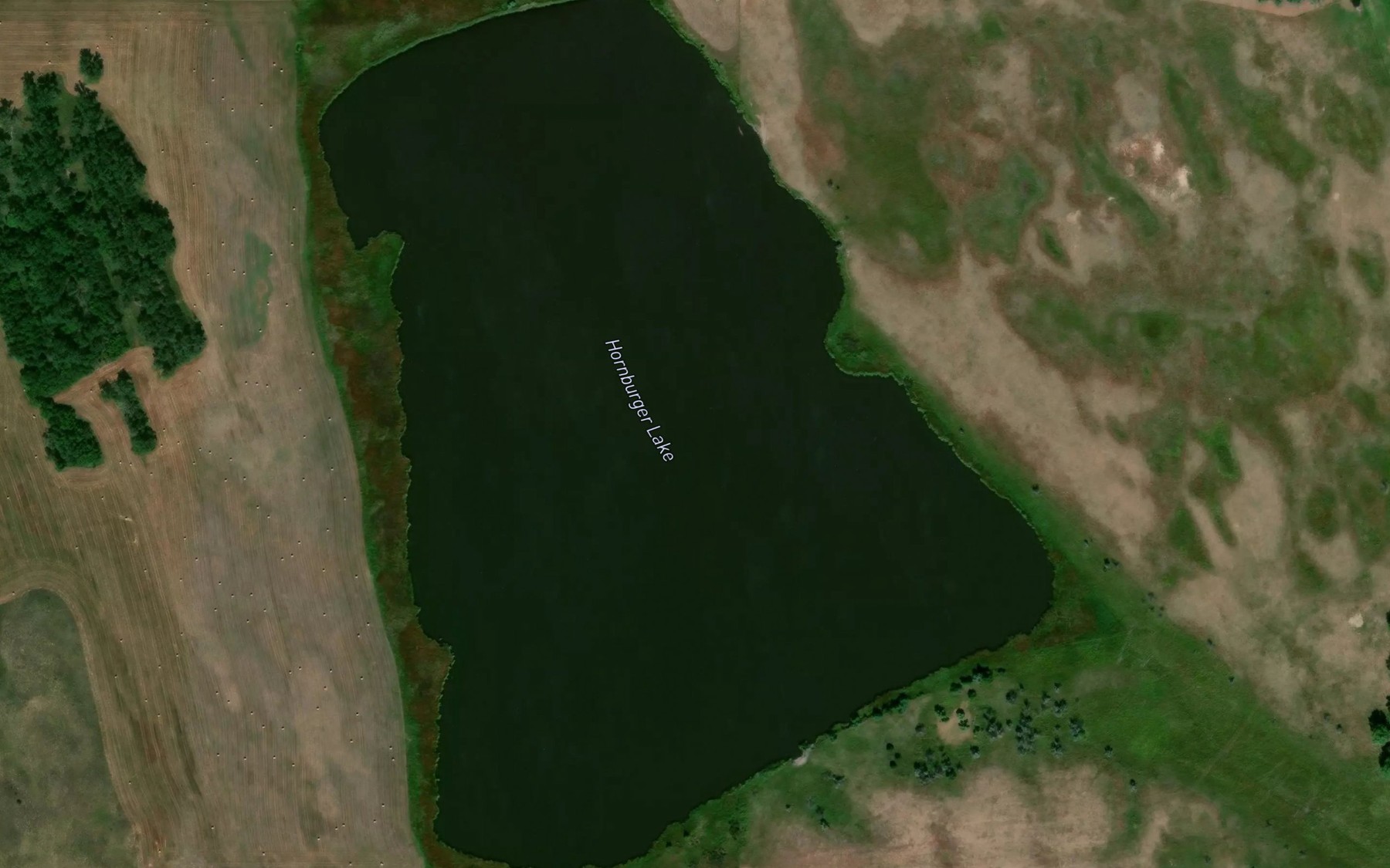 Satellite map of the Hornburger Lake