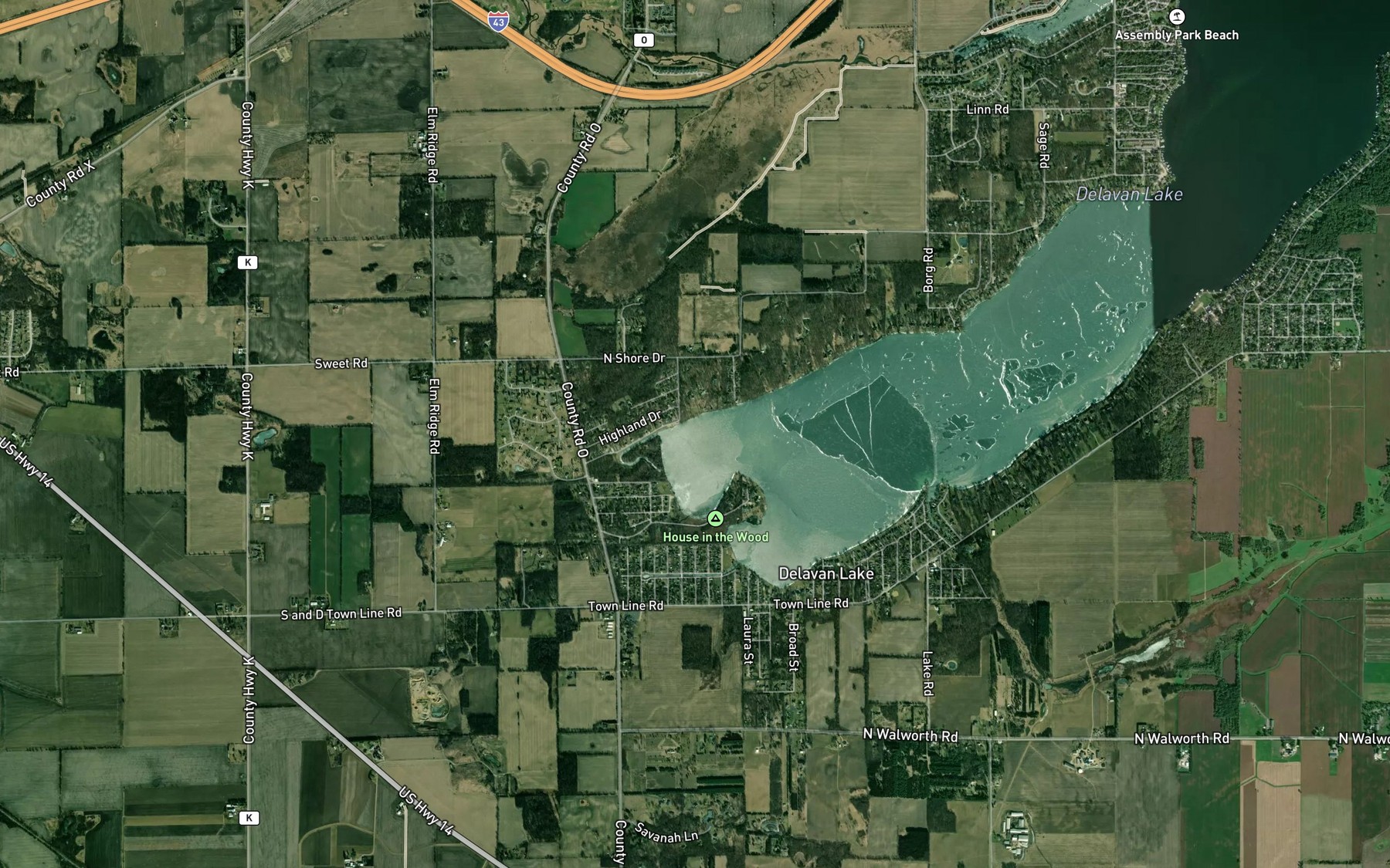 Satellite map of the Spot 7