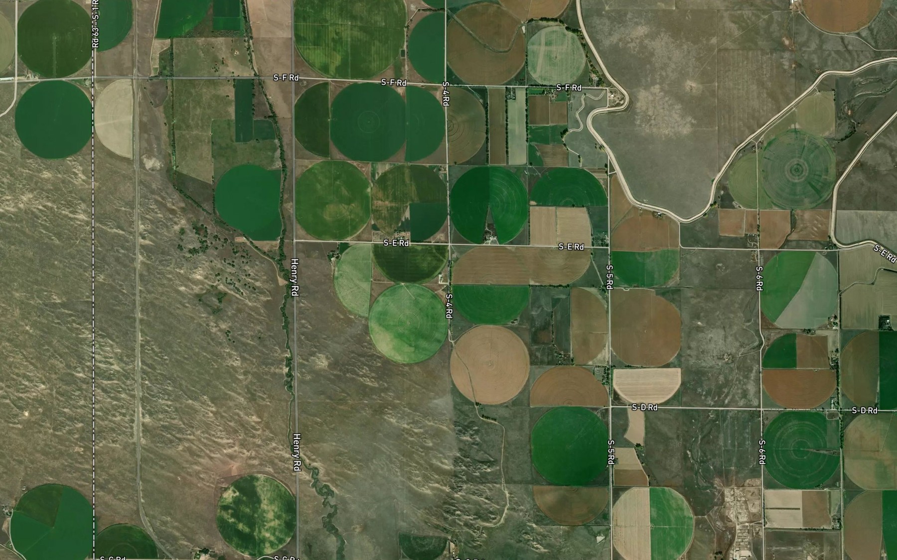Satellite map of the Lateral 7 Main