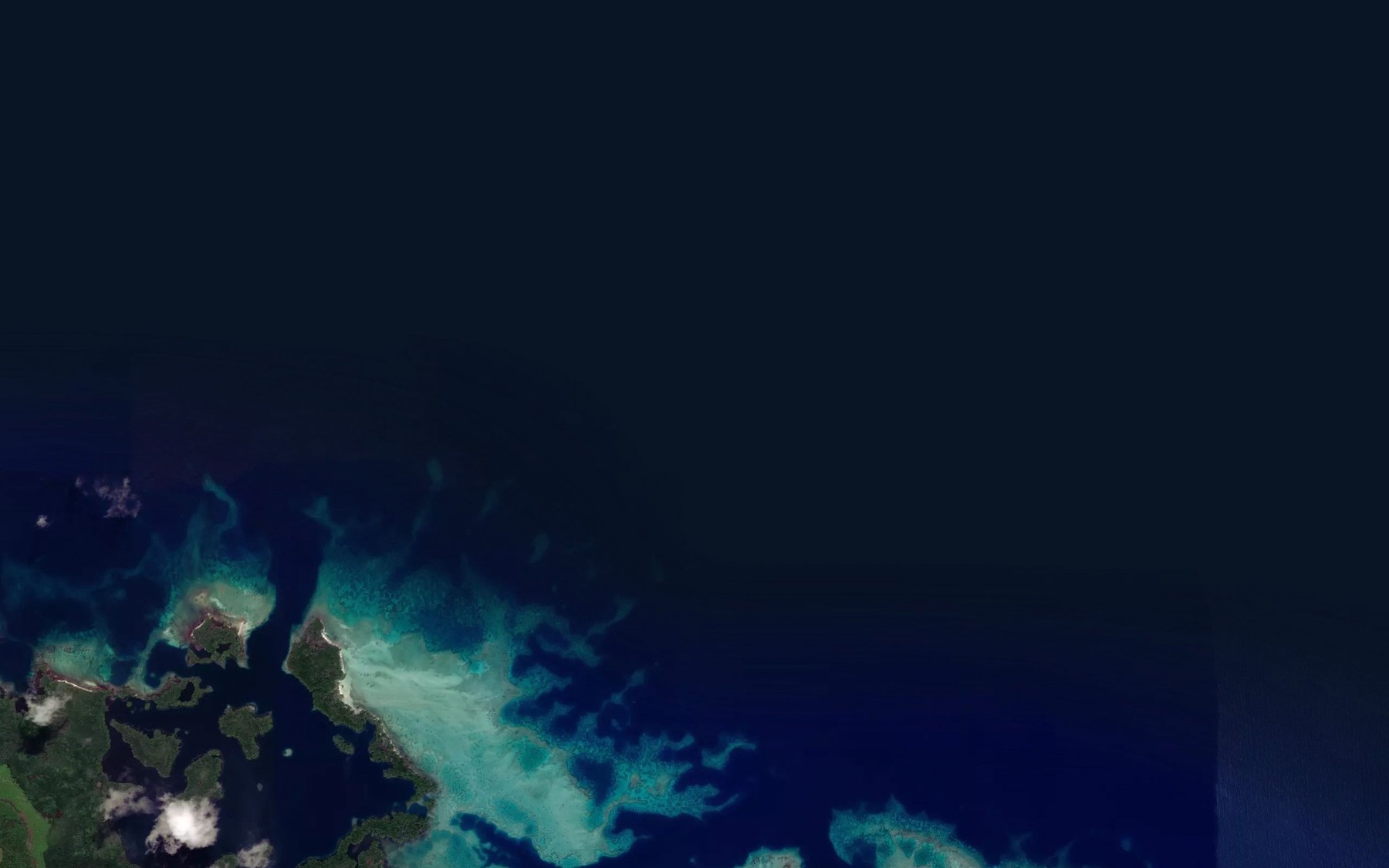 Satellite map of the Sidney Islands