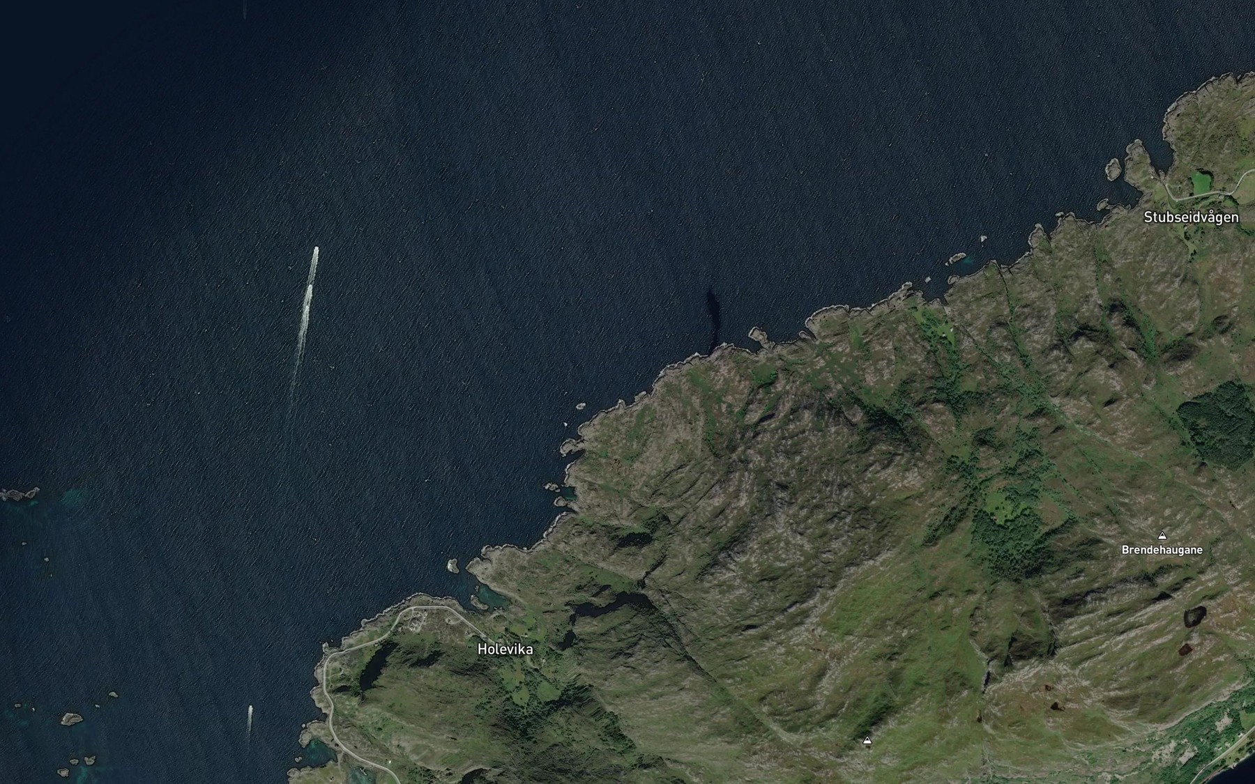 Satellite map of the Svarteskjervika
