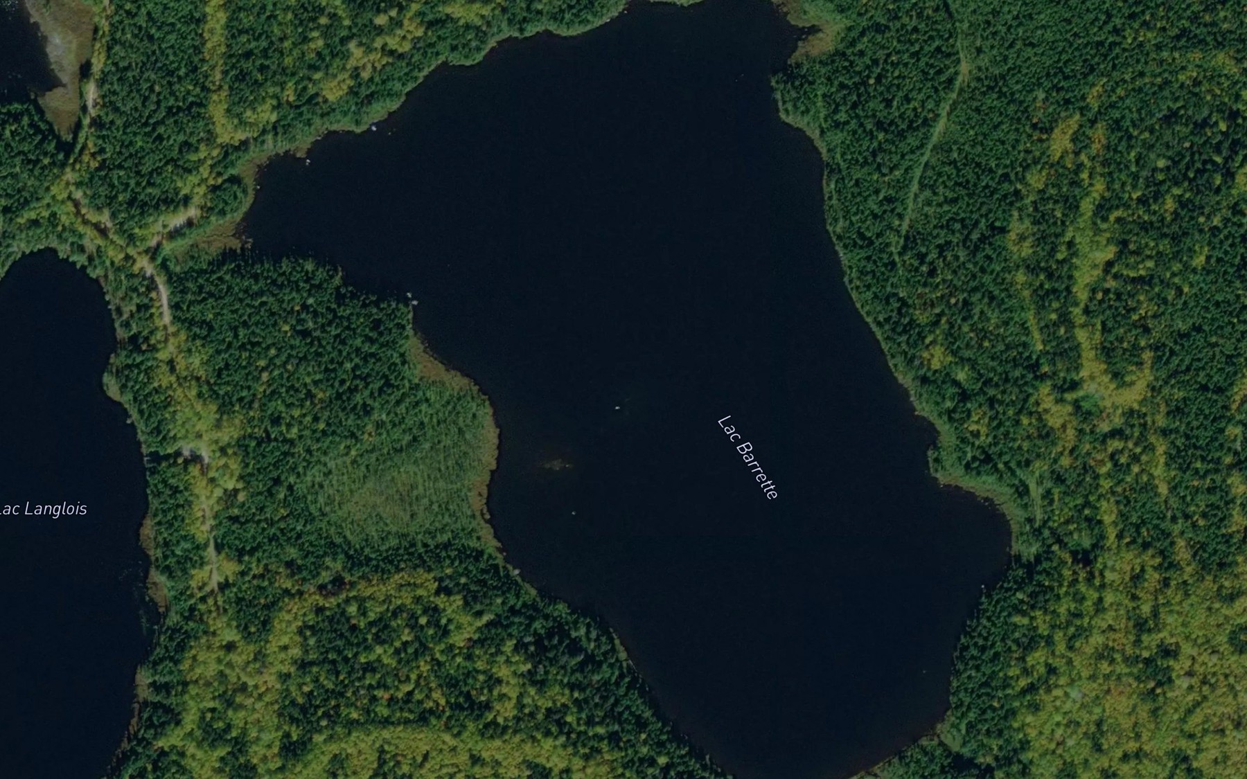 Satellite map of the Lac Barrette