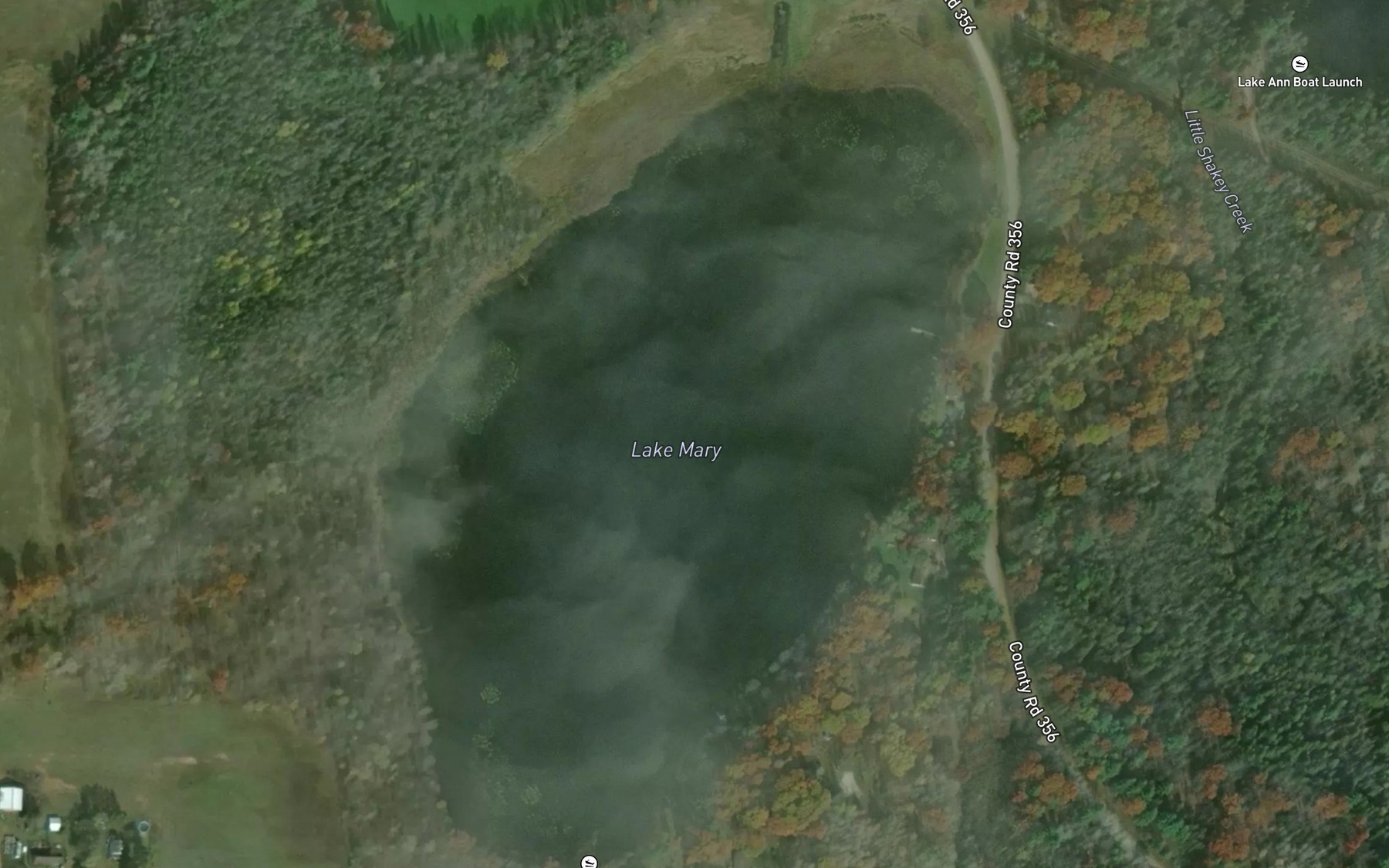 Satellite map of the Lake Mary