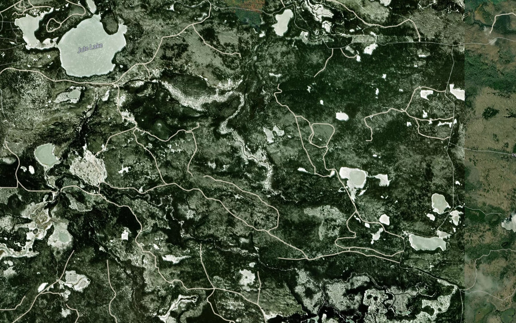 Satellite map of the Garland Springs