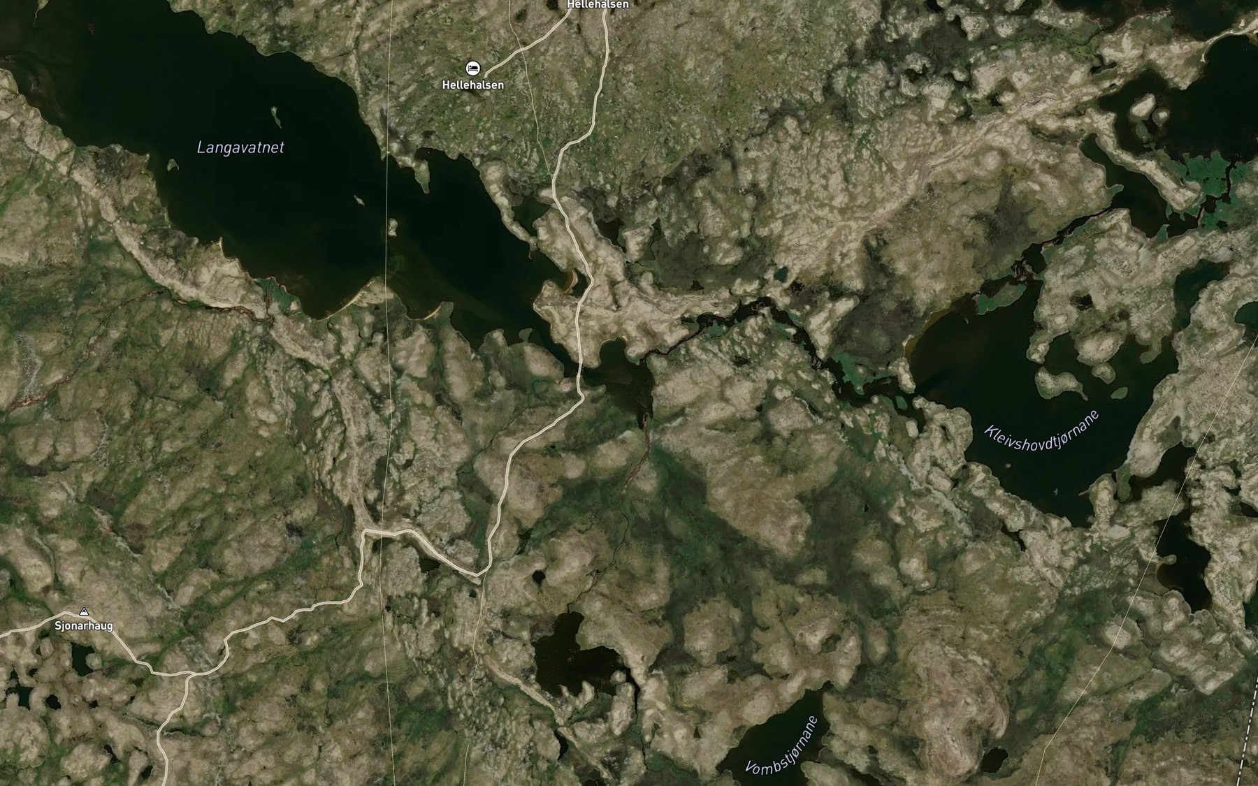 Satellite map of the Kristentjorn