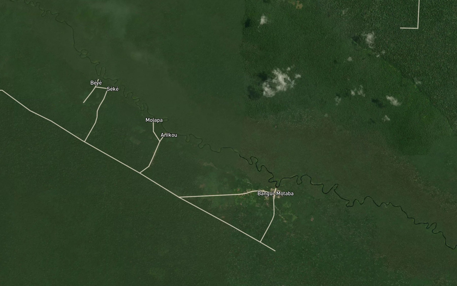 Satellite map of the Nouabe
