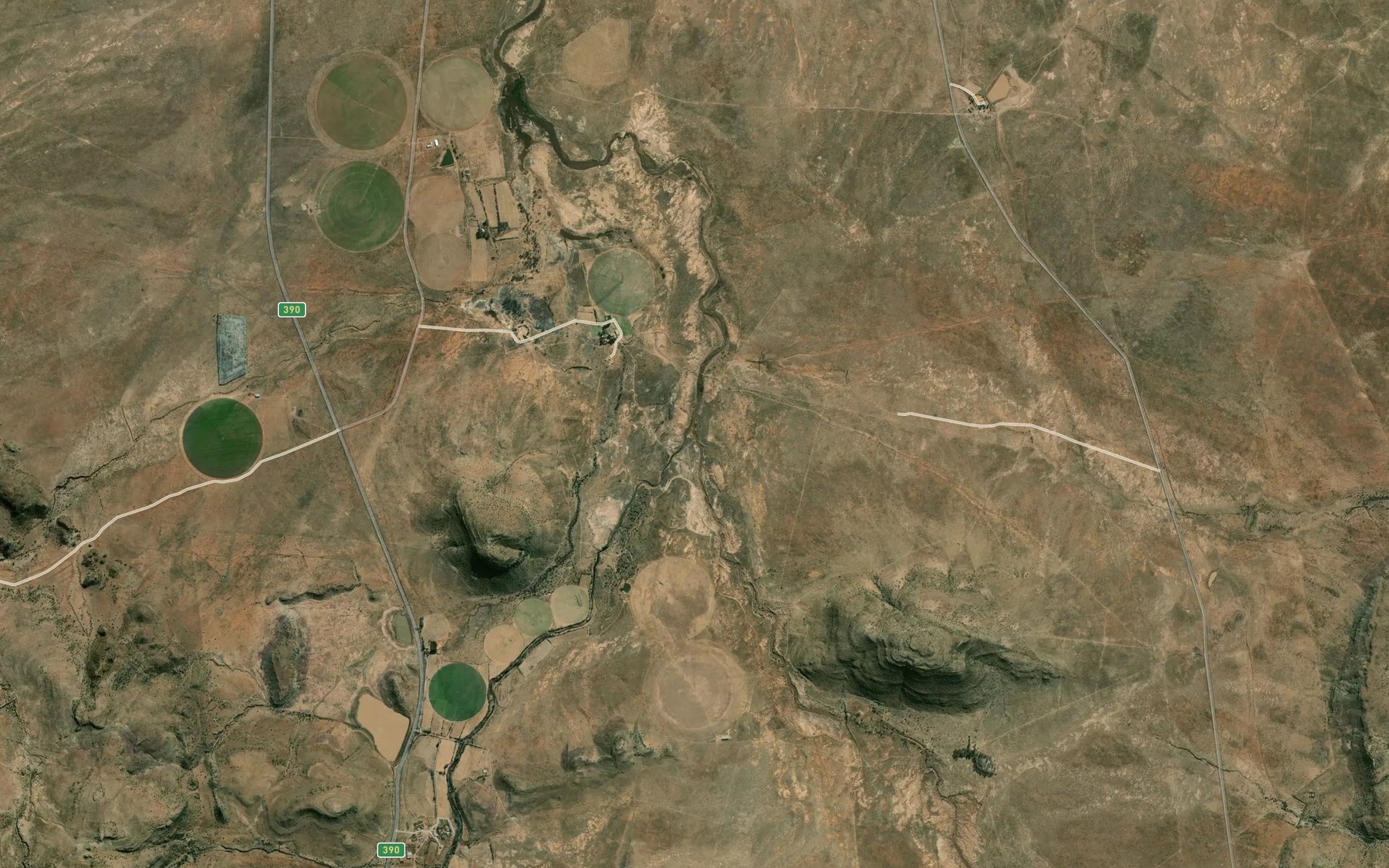 Satellite map of the Swarthoekspruit