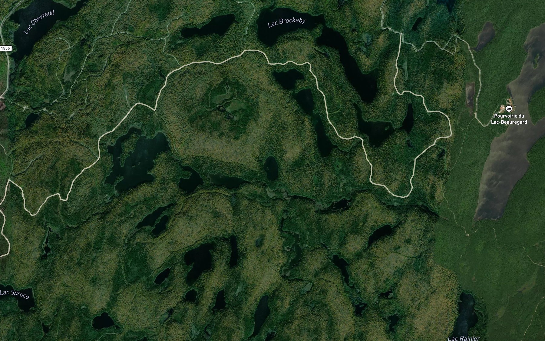 Satellite map of the Lac Diane