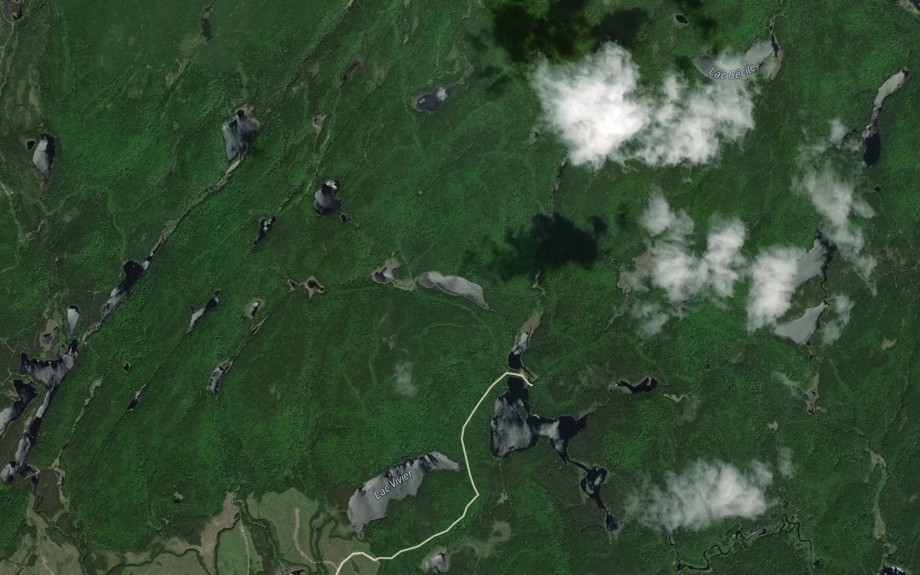 Satellite map of the Lac Kapakwaciwakamak
