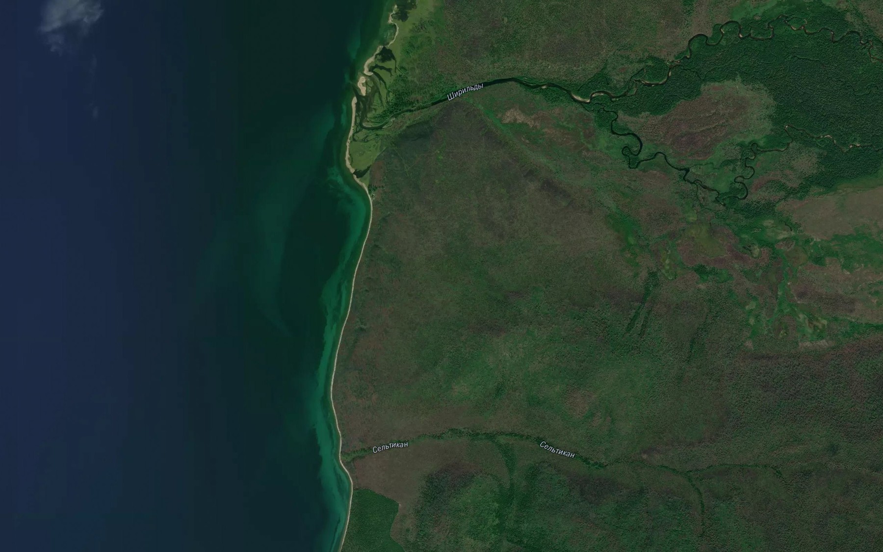 Satellite map of the Sirigli