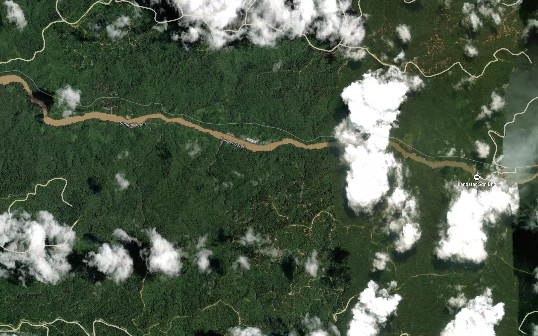 Satellite map of the Sungai Seririk