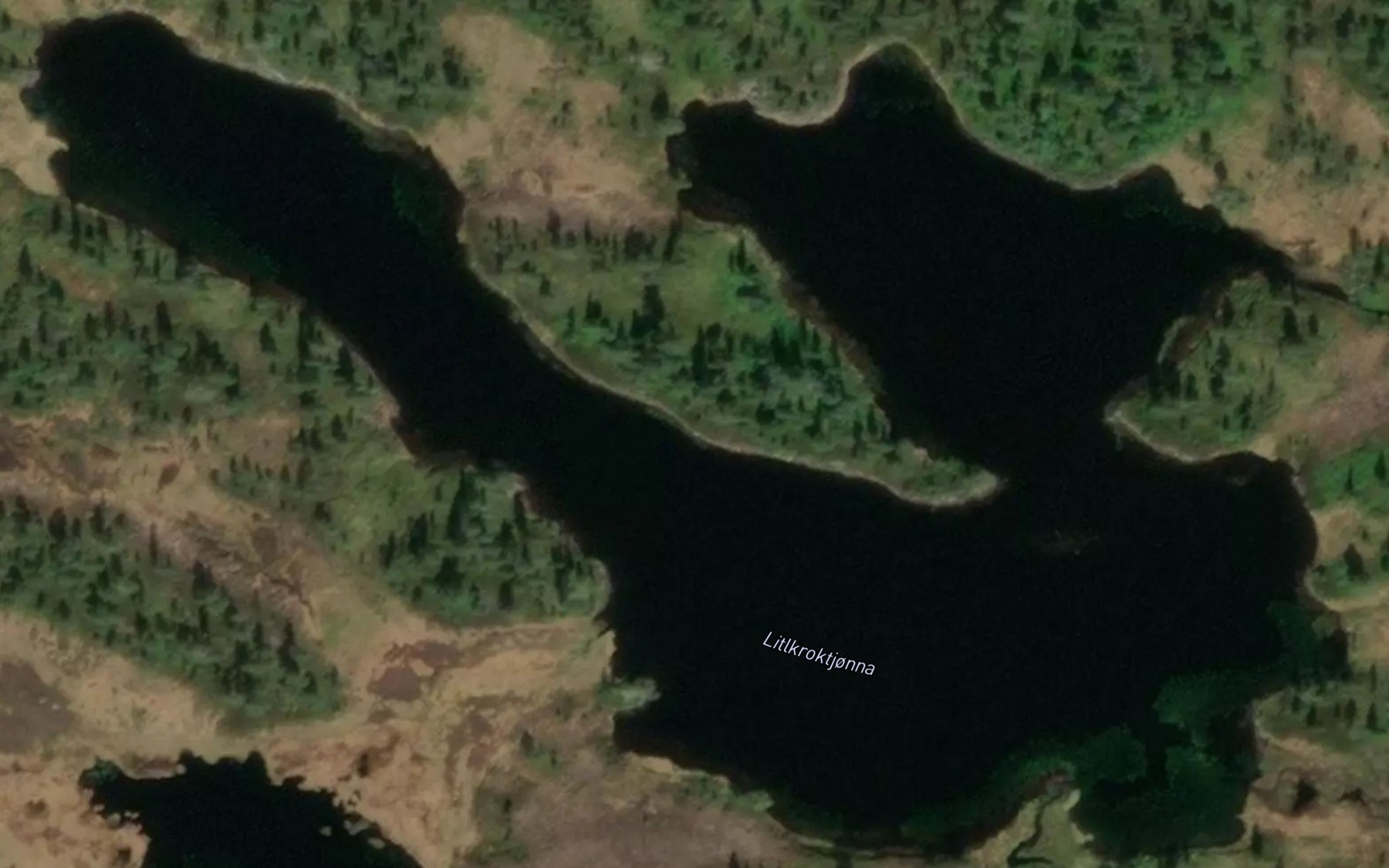Satellite map of the Litlkroktjonna