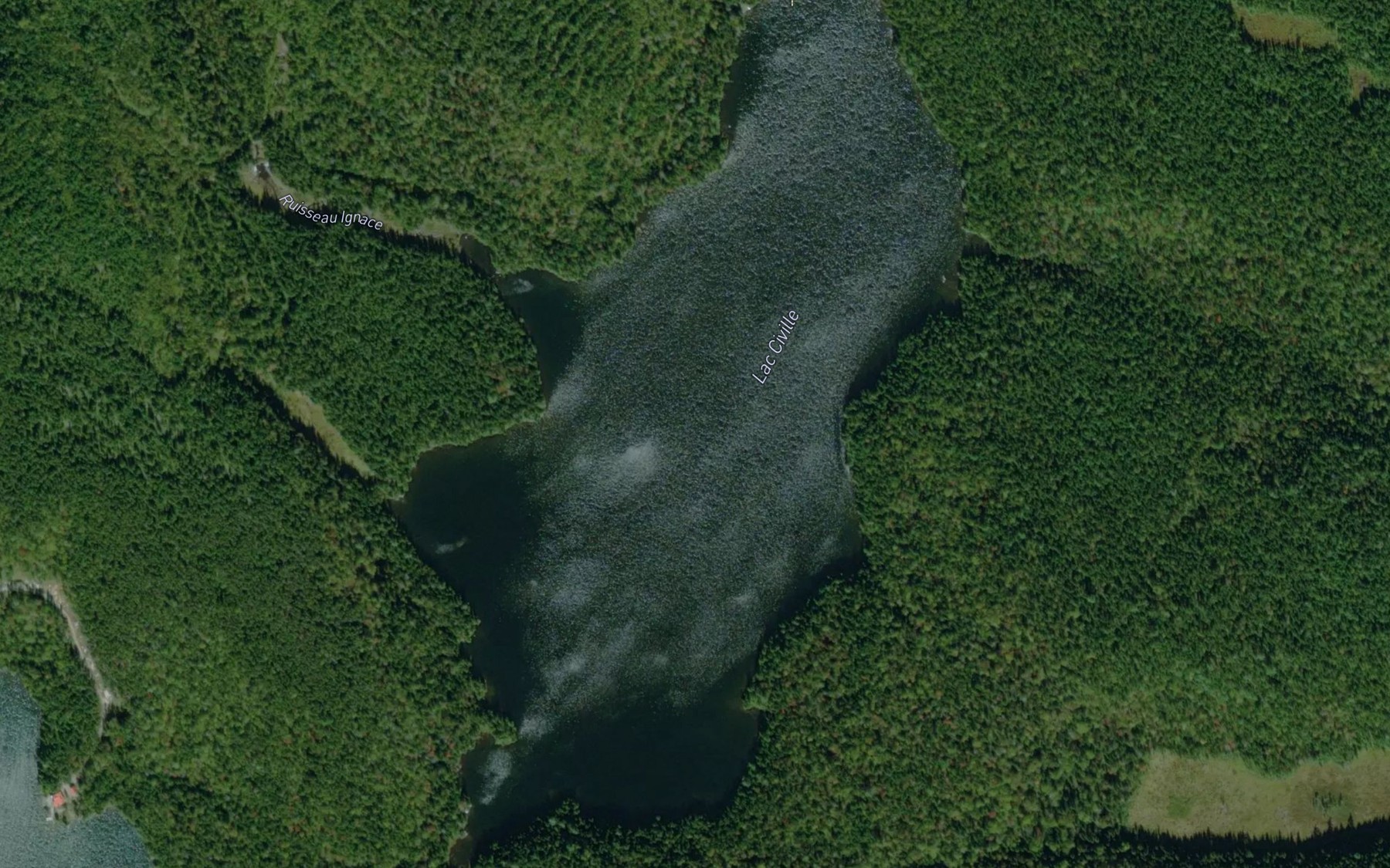 Satellite map of the Lac Civille