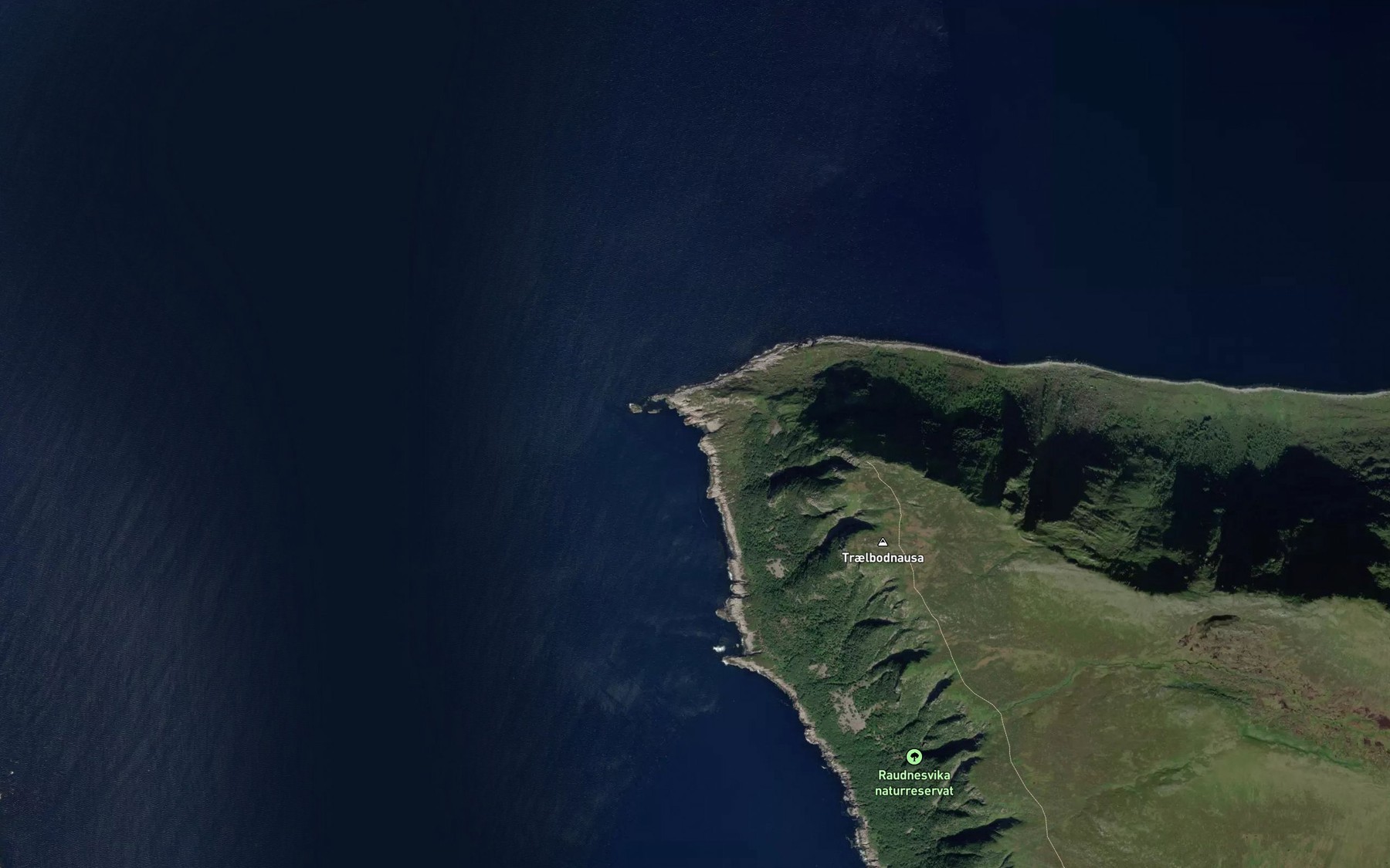 Satellite map of the Rekvika
