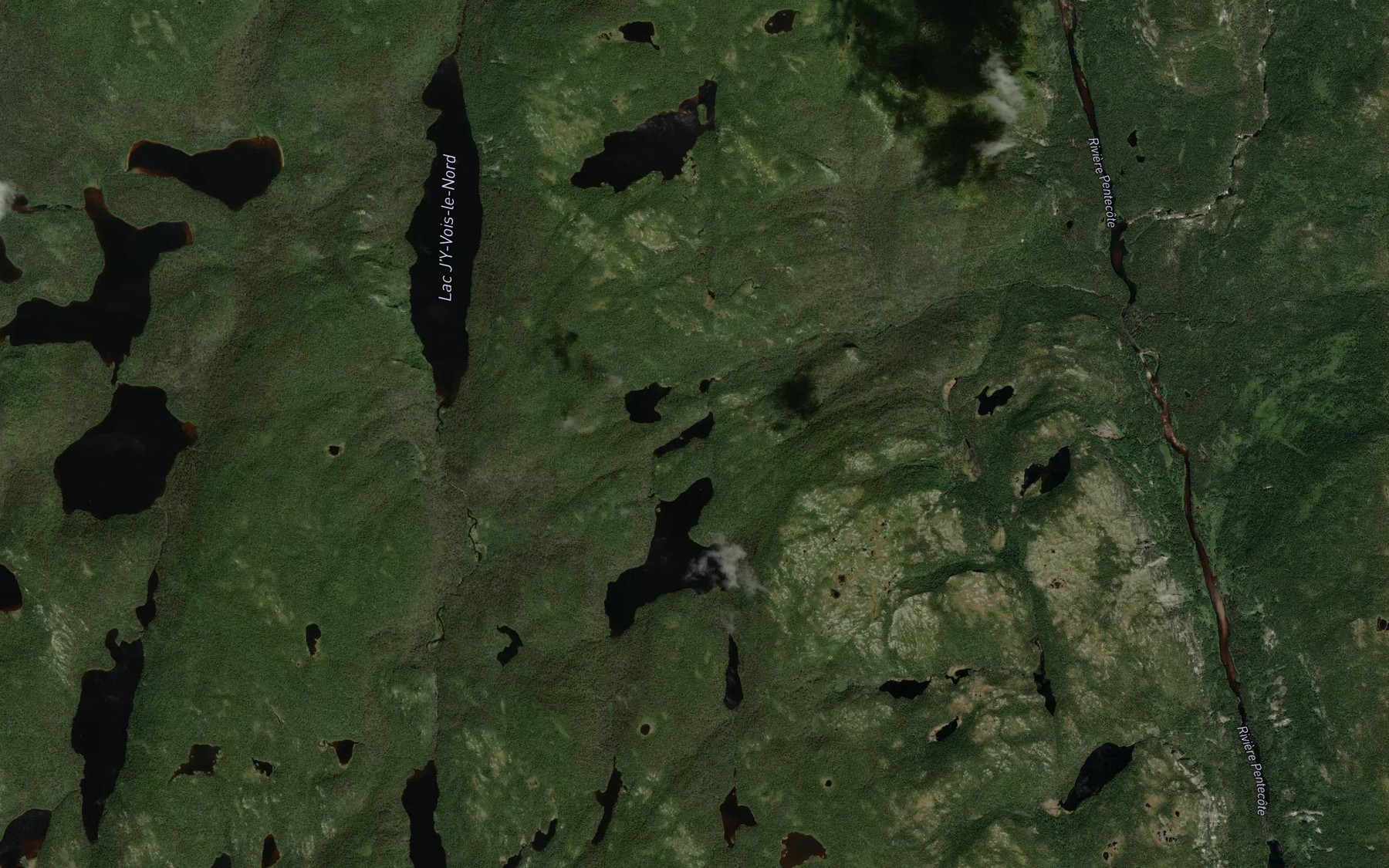 Satellite map of the Lac Lableuguere