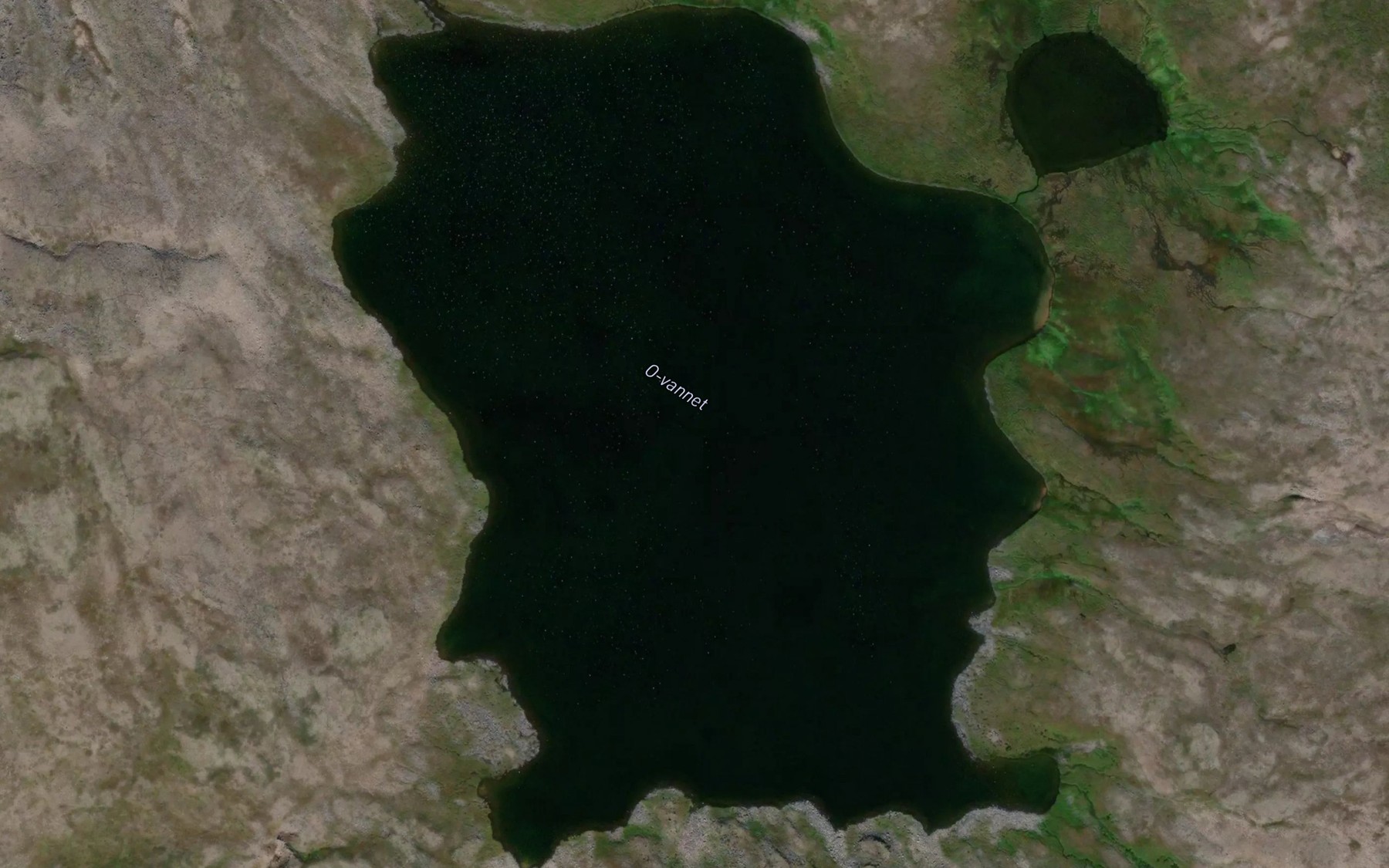 Satellite map of the O-vatnet