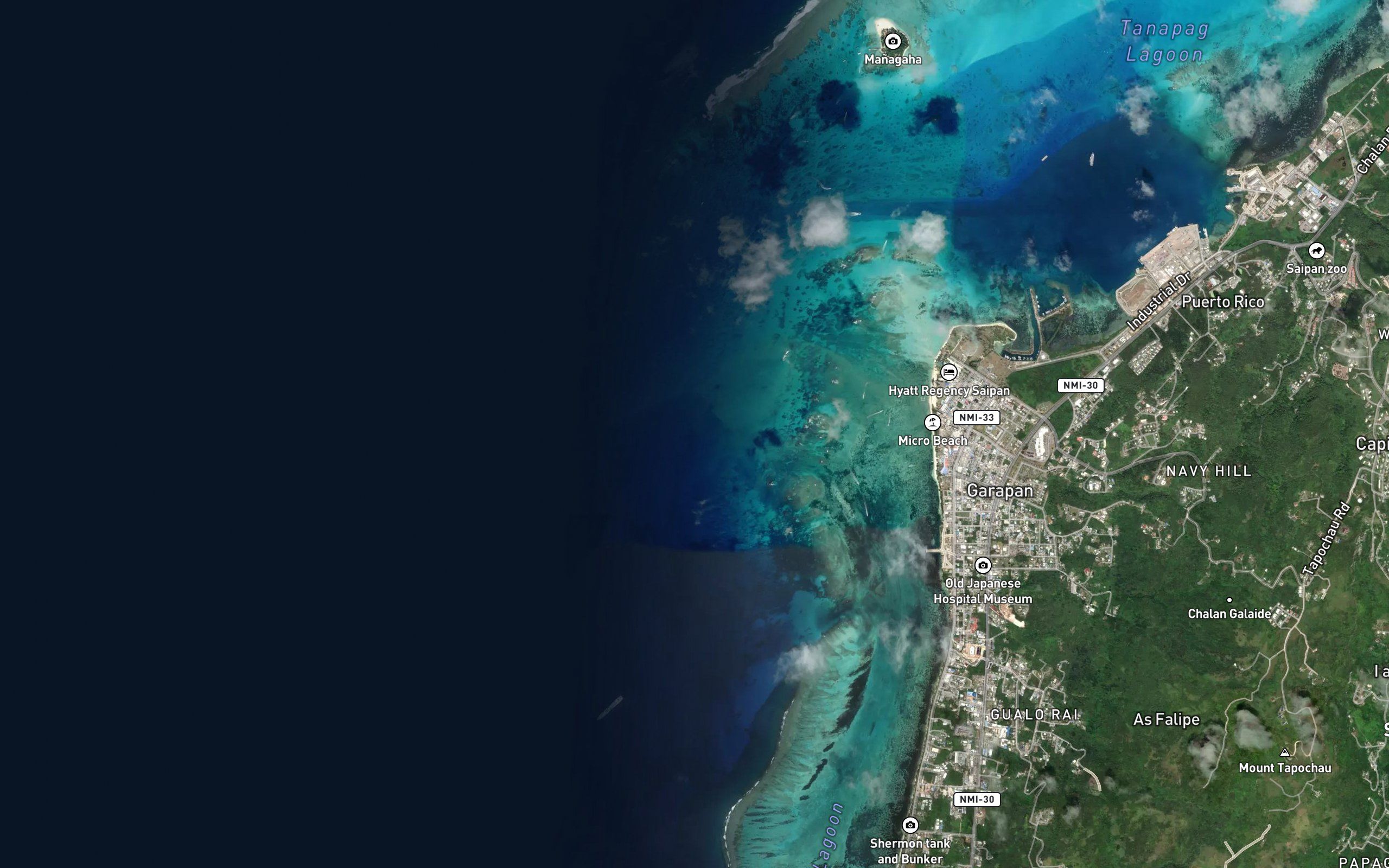 Isolated Okino Reef and Buoy