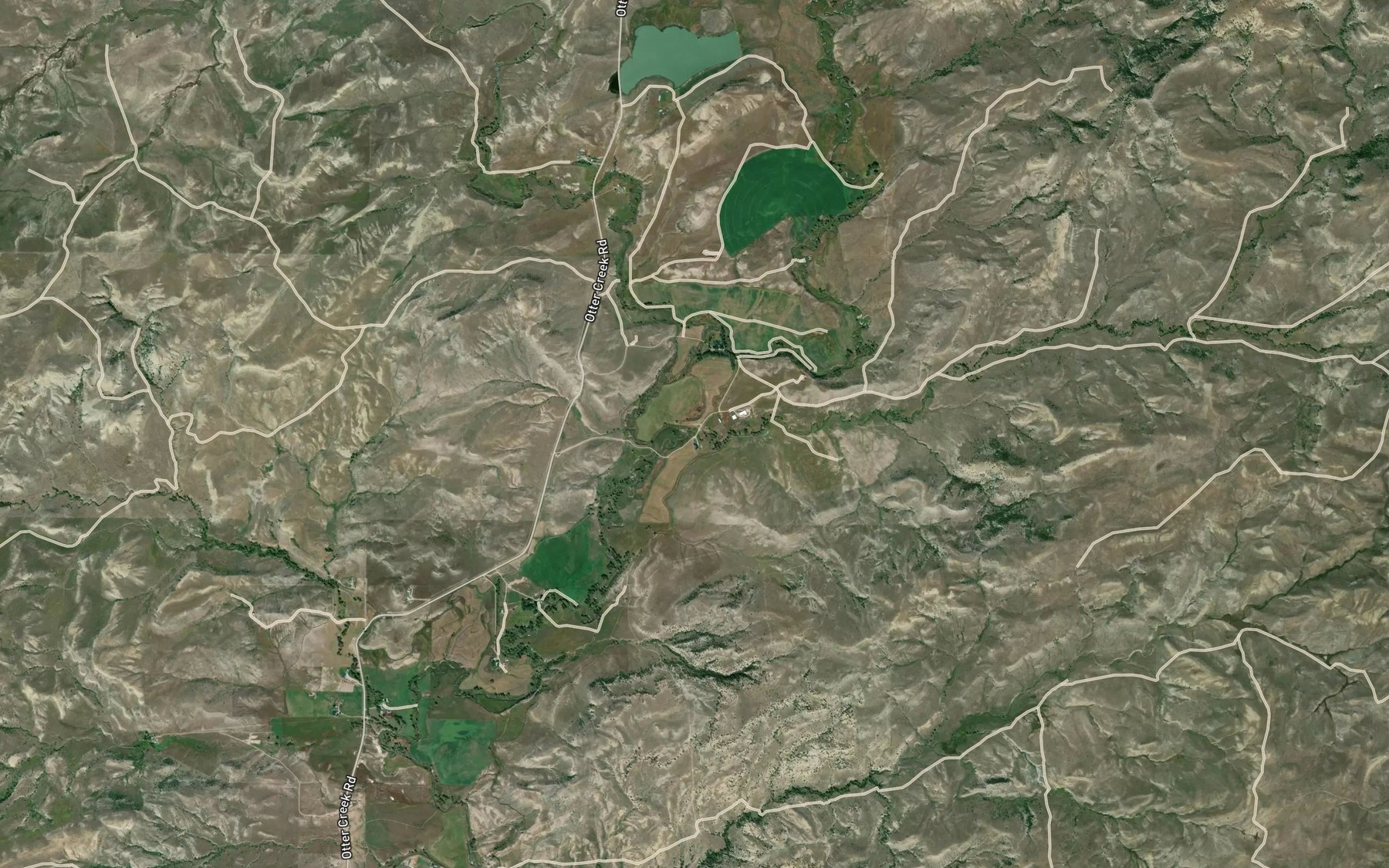Satellite map of the Dry Creek