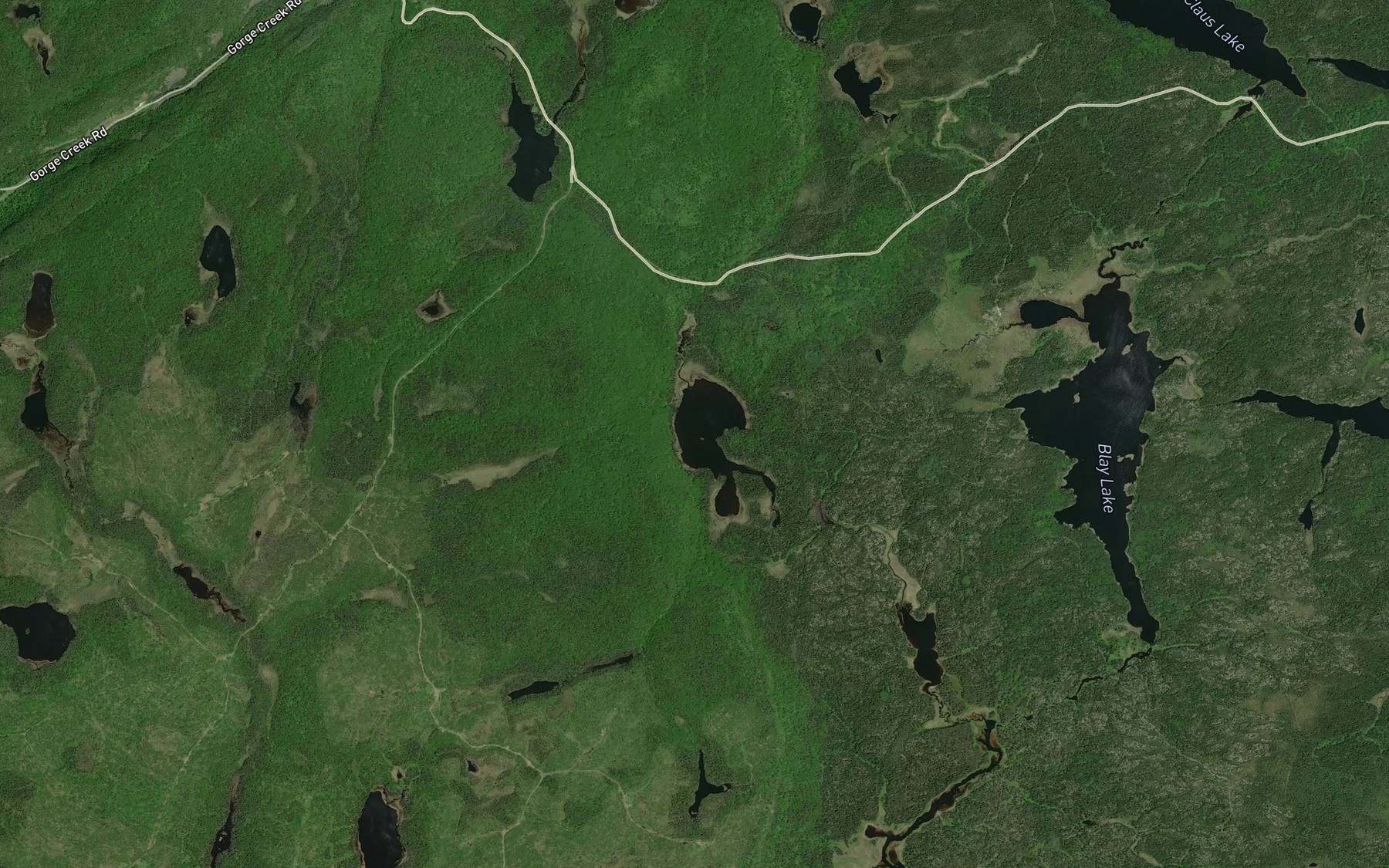 Satellite map of the Hausen Lake