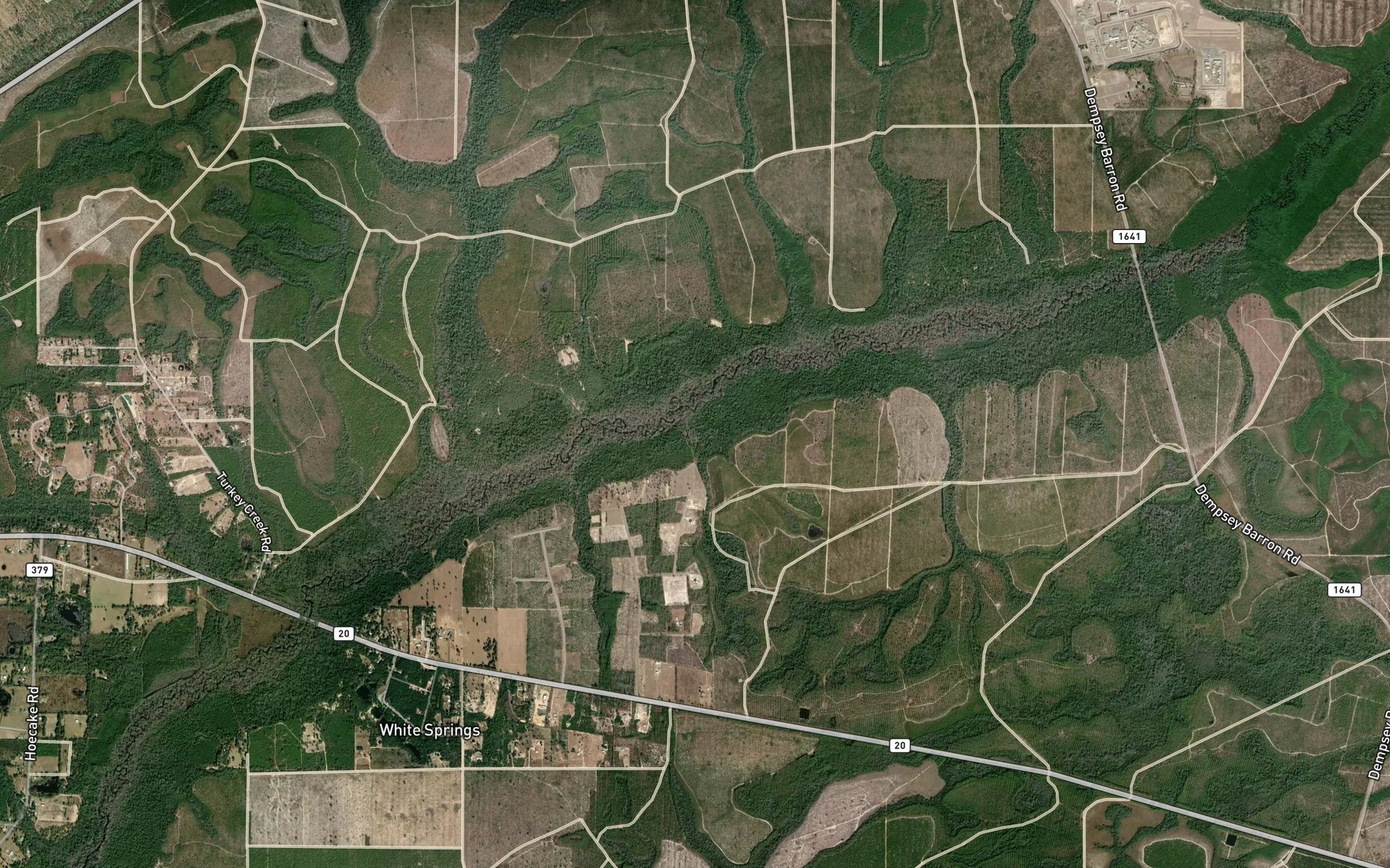 Satellite map of the Long Branch