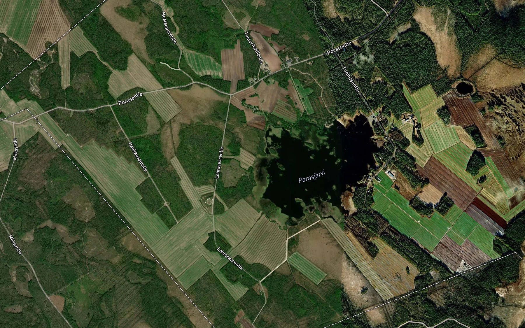 Satellite map of the Savilahti