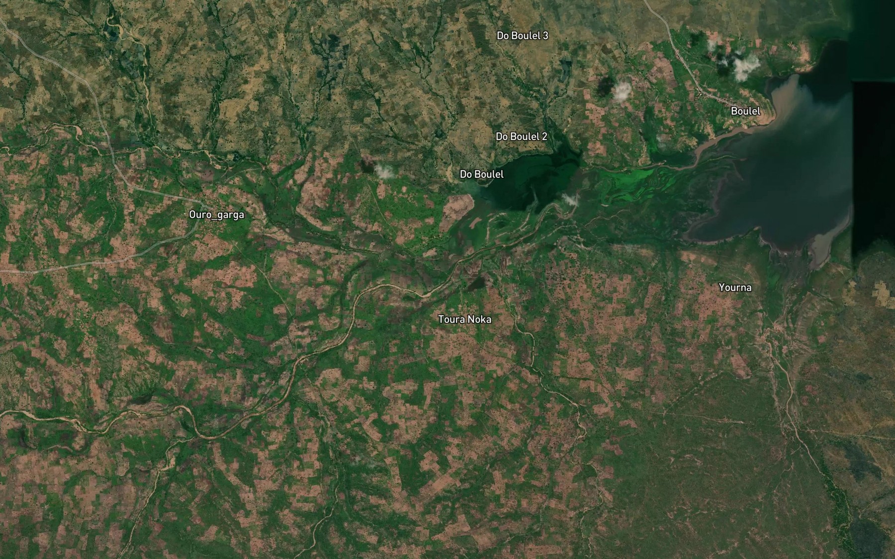 Satellite map of the Mayo Lougga