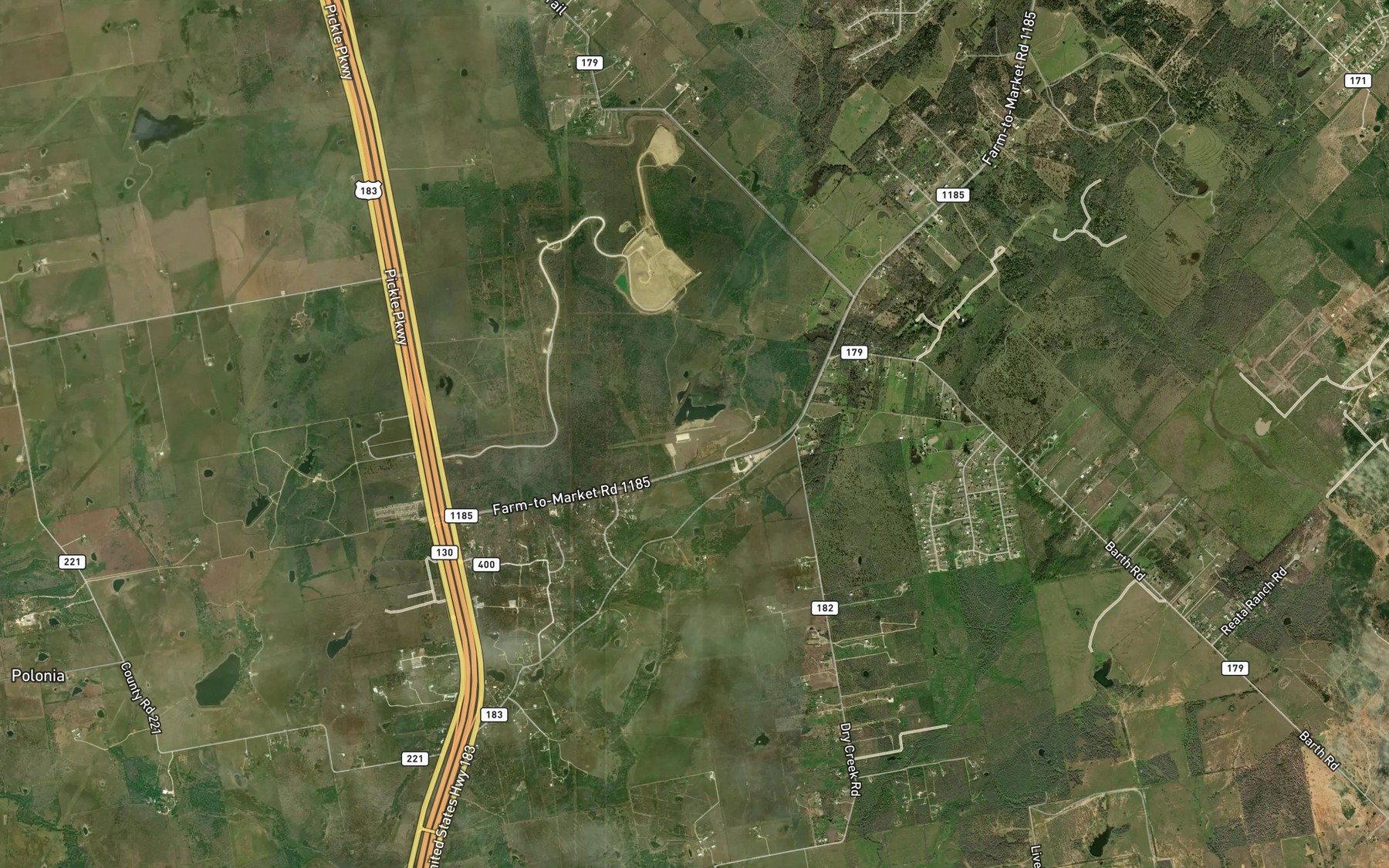 Satellite map of the Site Number Twentyone
