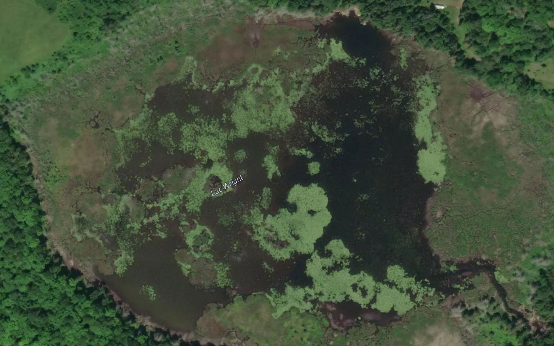 Satellite map of the Lac Wright