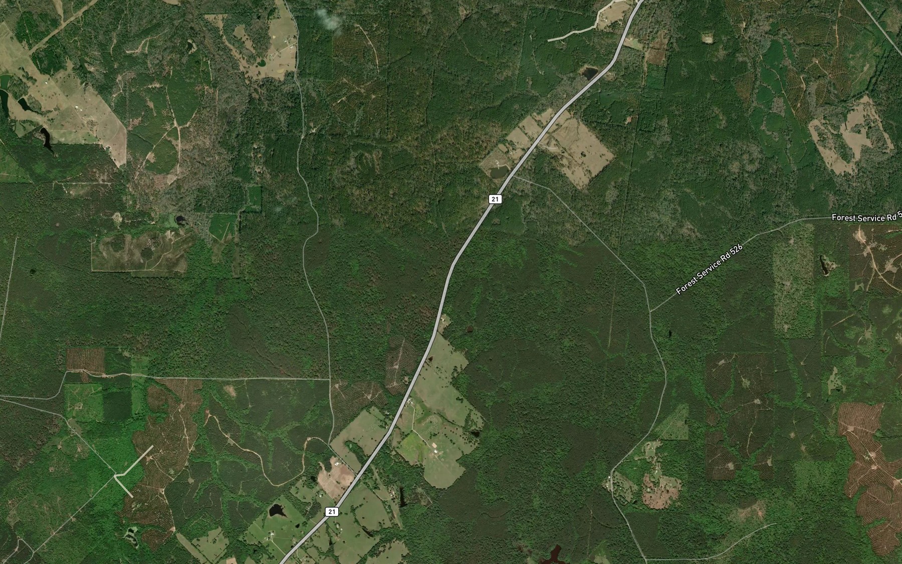 Satellite map of the Pine Spring