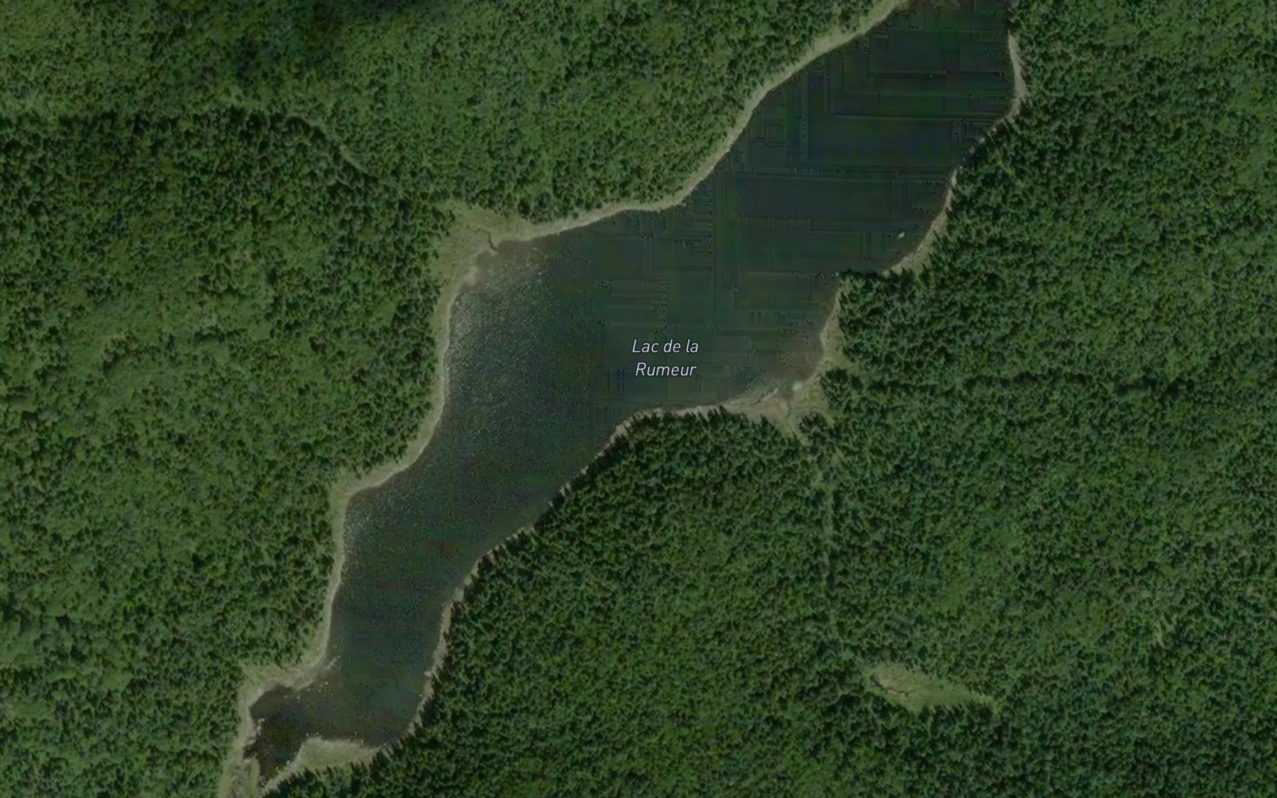 Satellite map of the Lac de la Rumeur
