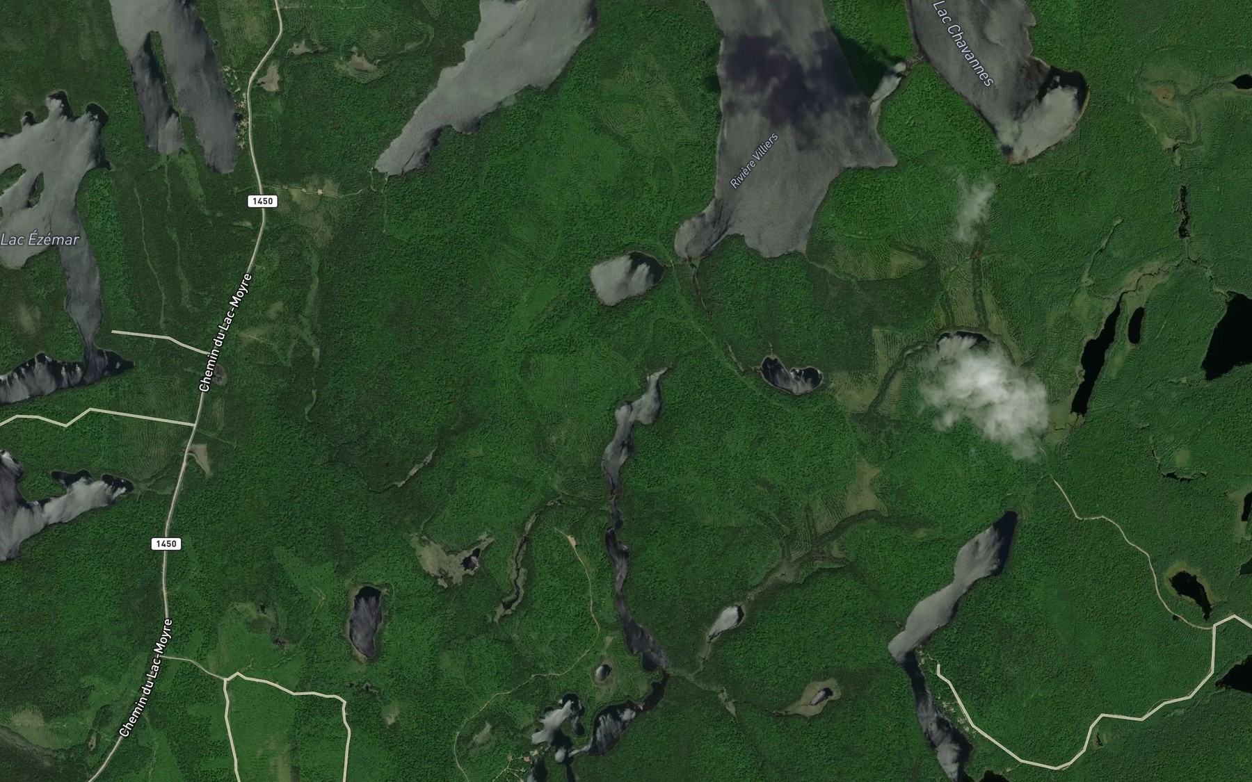 Satellite map of the Ruisseau Patciskwa