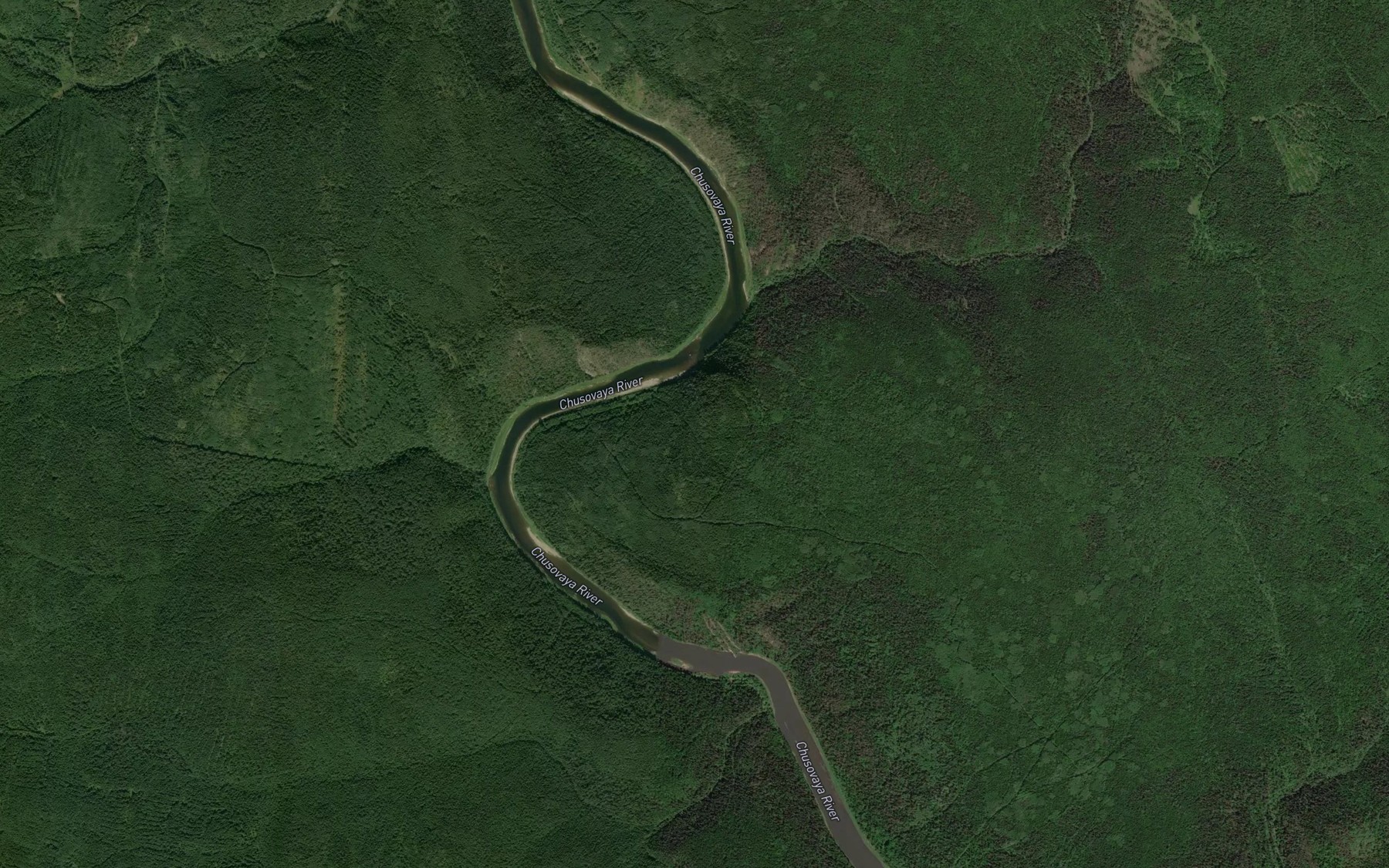Satellite map of the Kovrizhka