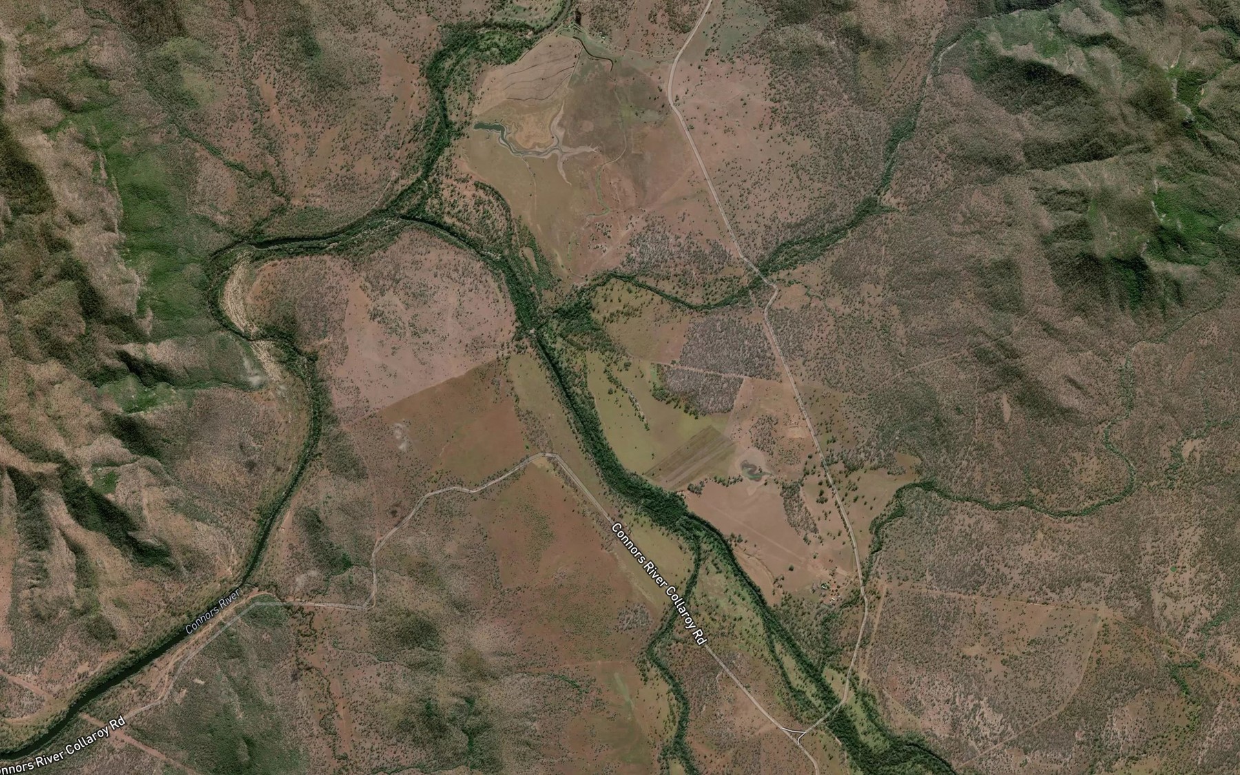 Satellite map of the Collaroy Creek