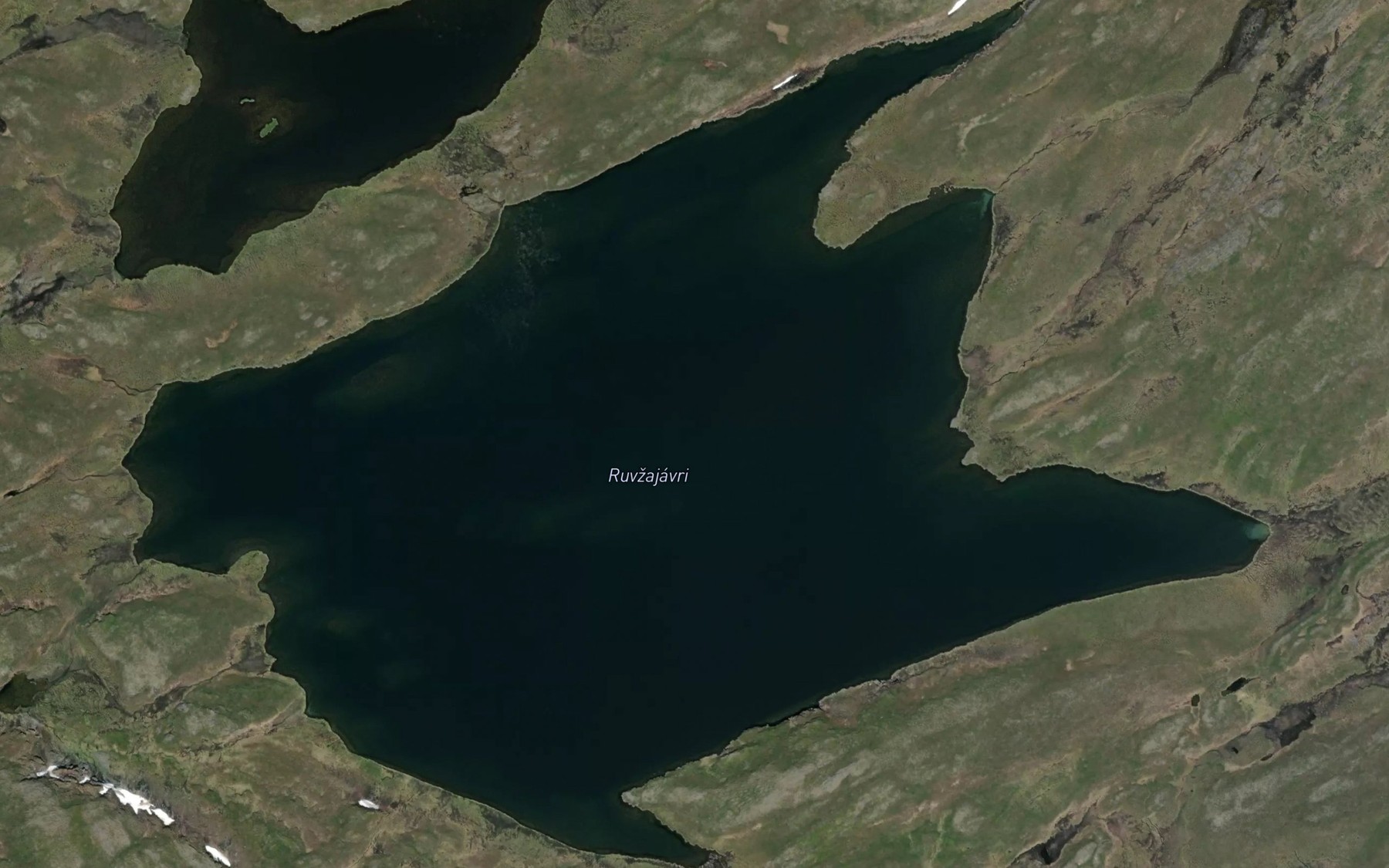 Satellite map of the Ruvnajavri
