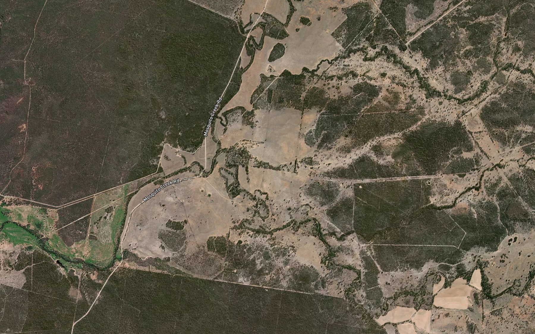 Satellite map of the Bodumba Creek