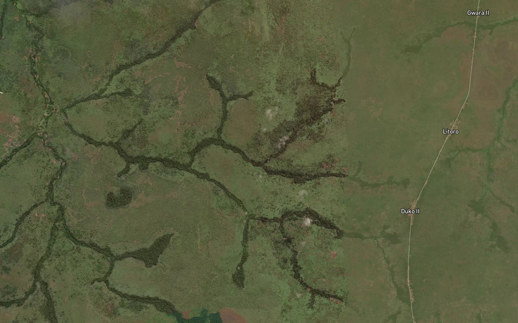 Satellite map of the Kakioji
