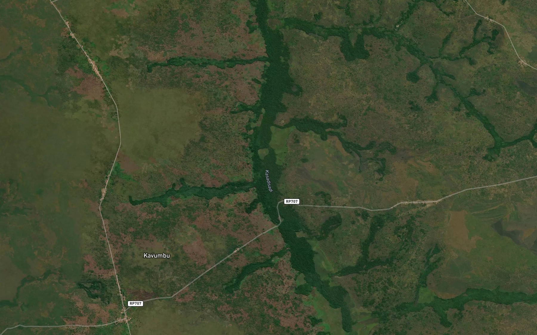 Satellite map of the Kasaweji