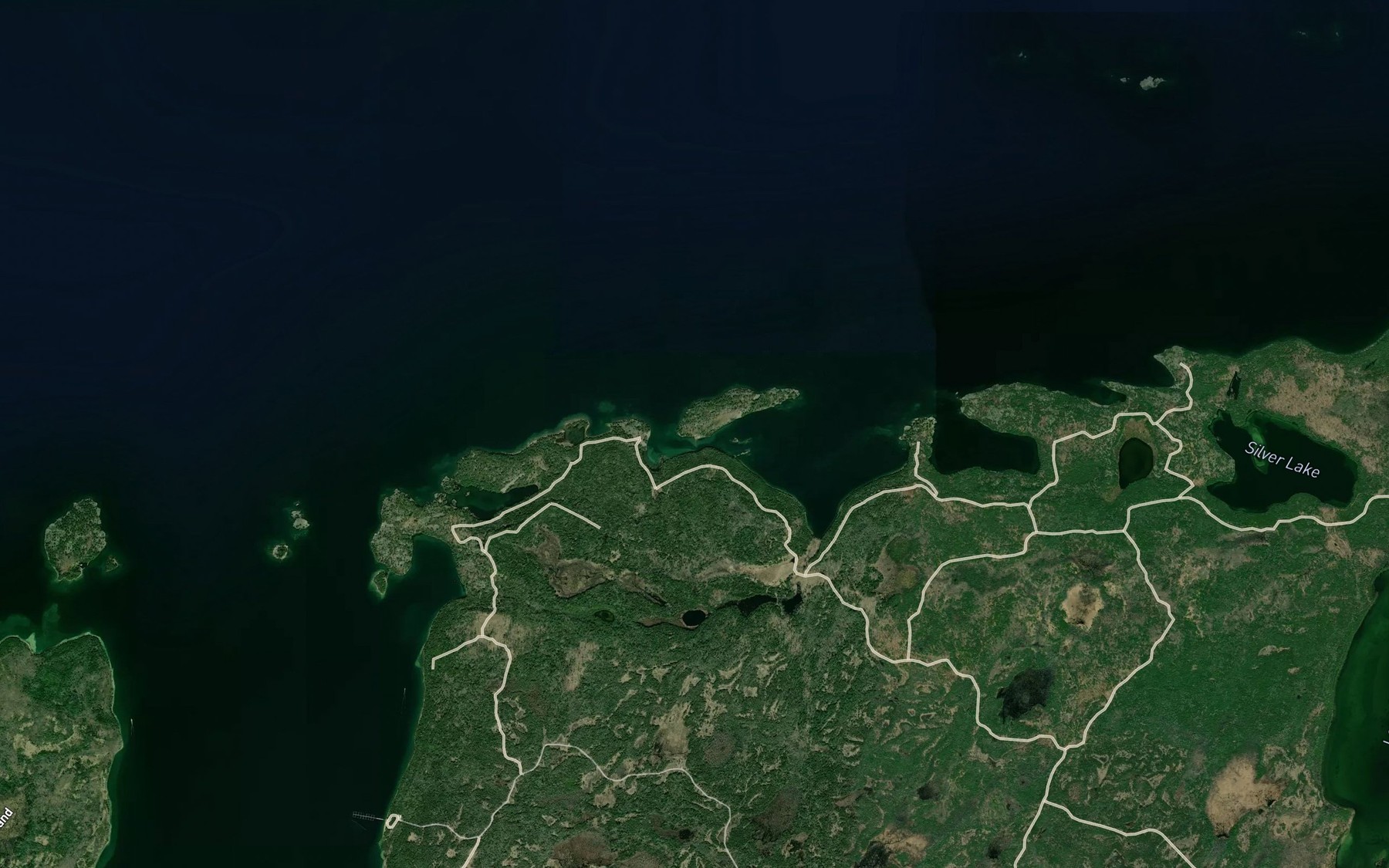 Satellite map of the Bell Cove