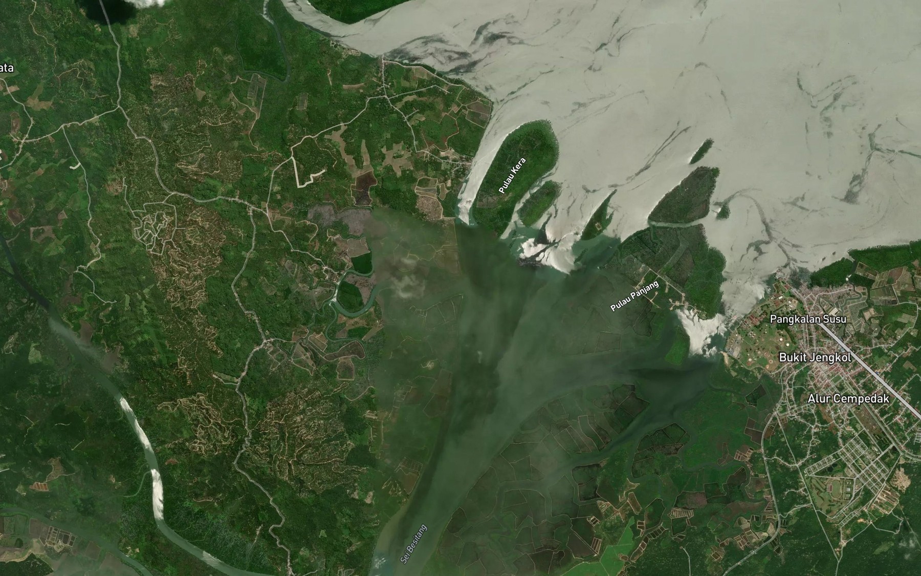 Satellite map of the Sungai Baru