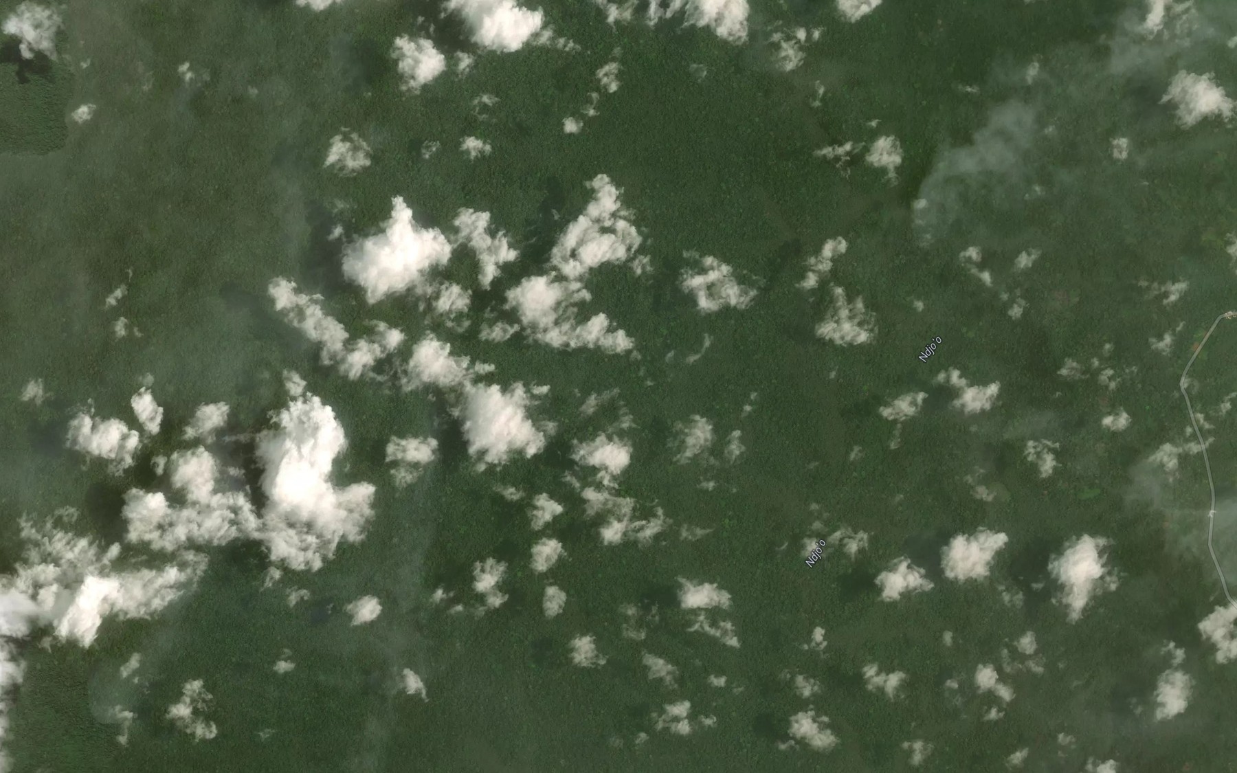 Satellite map of the Ossop