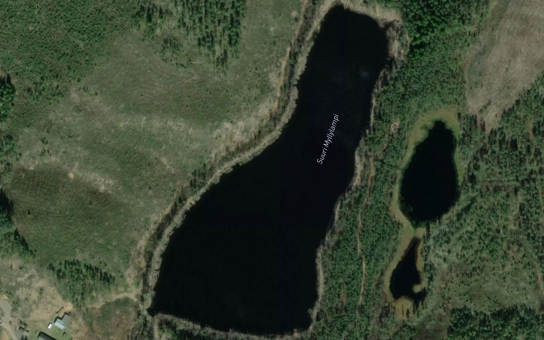 Satellite map of the Suuri Myllylampi