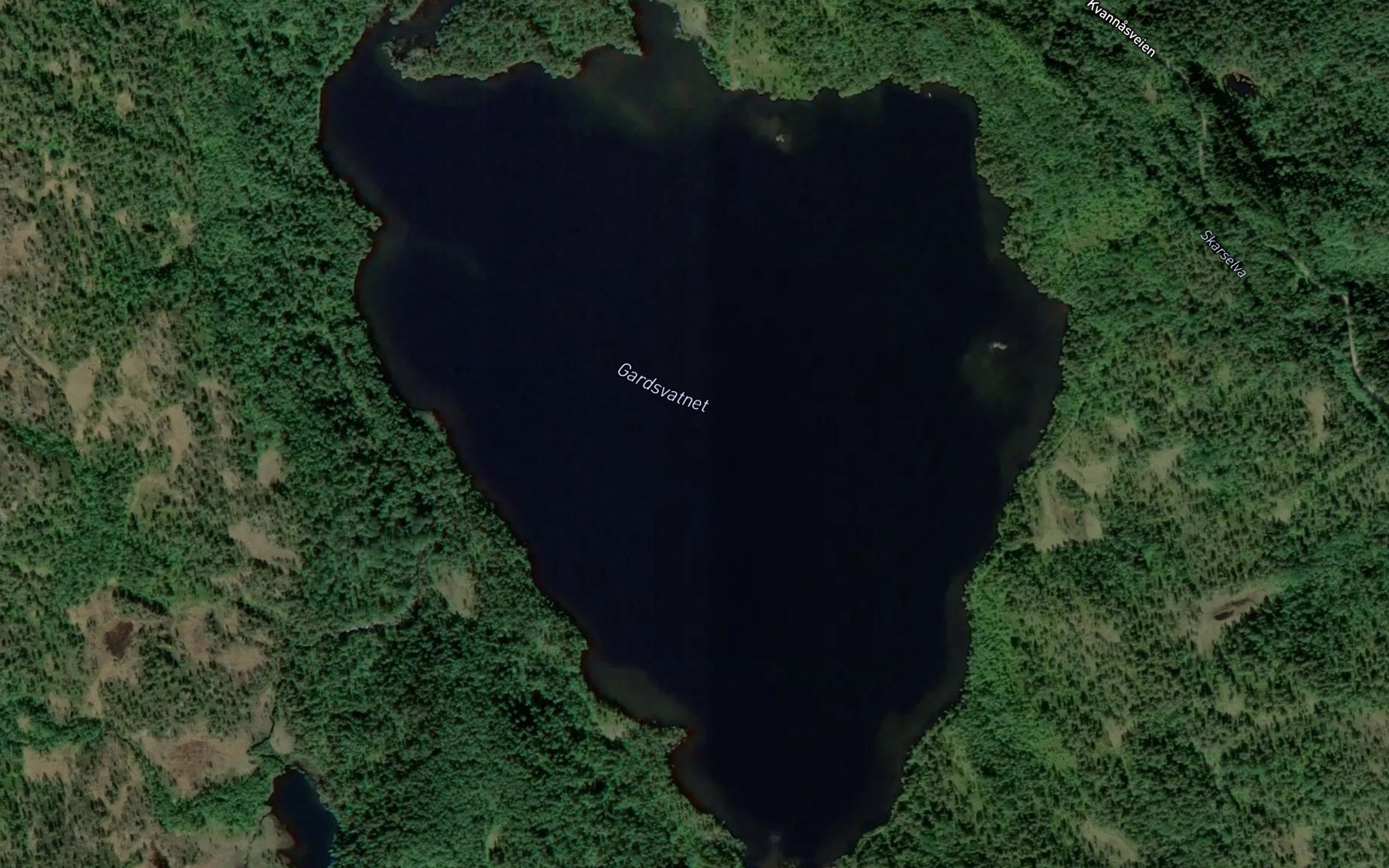 Satellite map of the Gardsvatnet