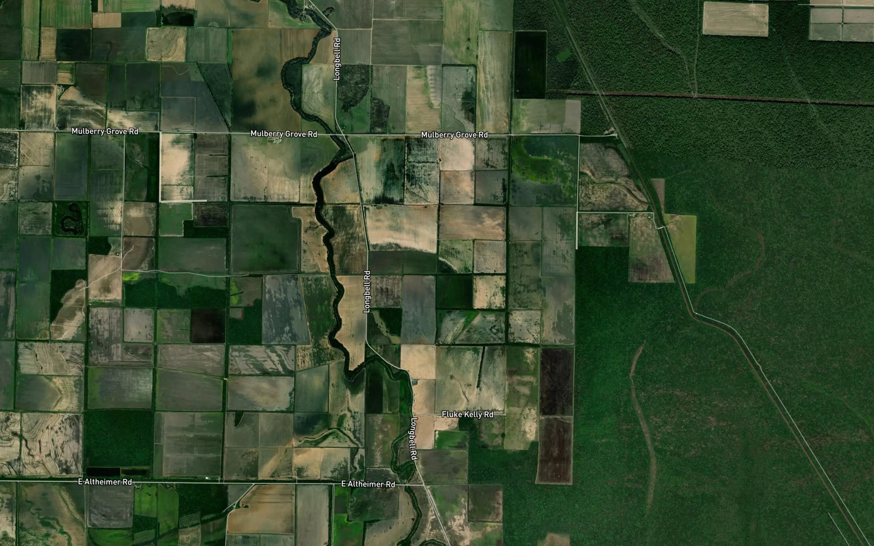 Satellite map of the Lateral Number 2