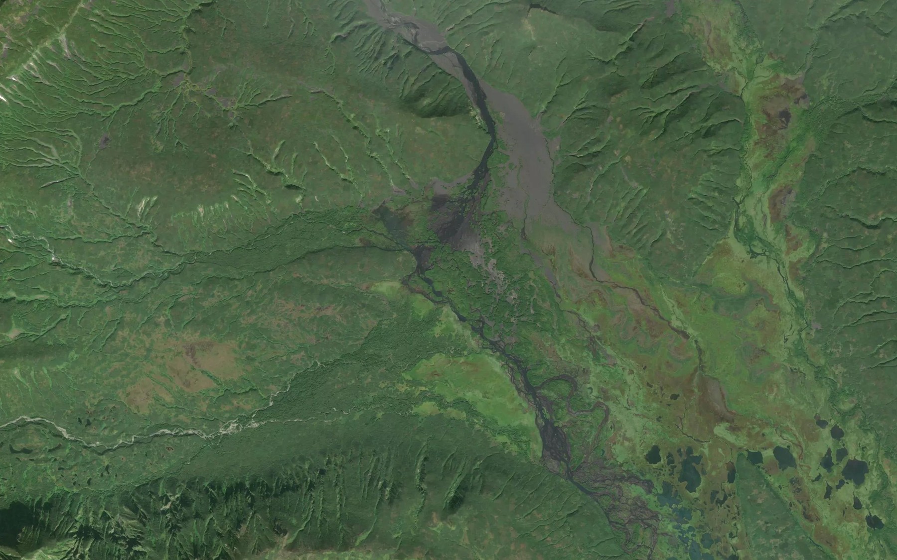 Satellite map of the Iskra