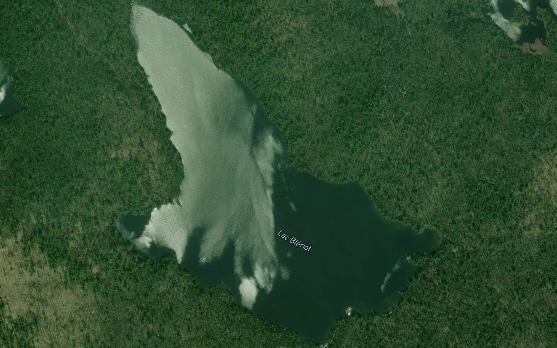 Satellite map of the Lac Bleriot